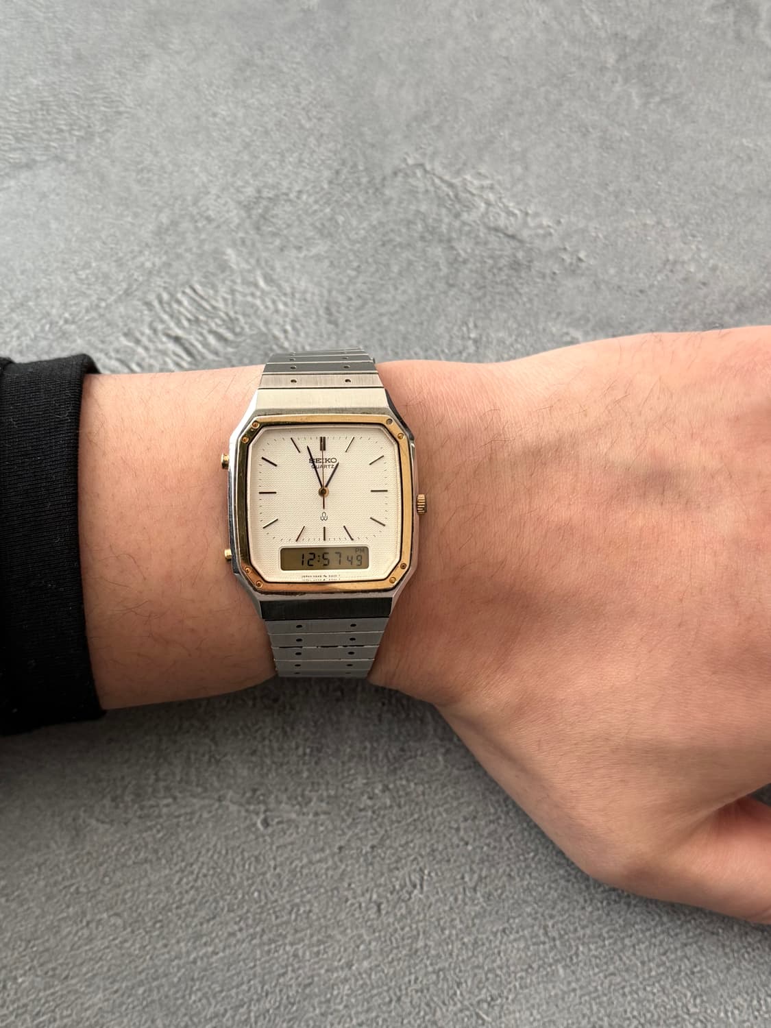 세이코 Seiko 아나디지 콤비 쿼츠 상품이미지5