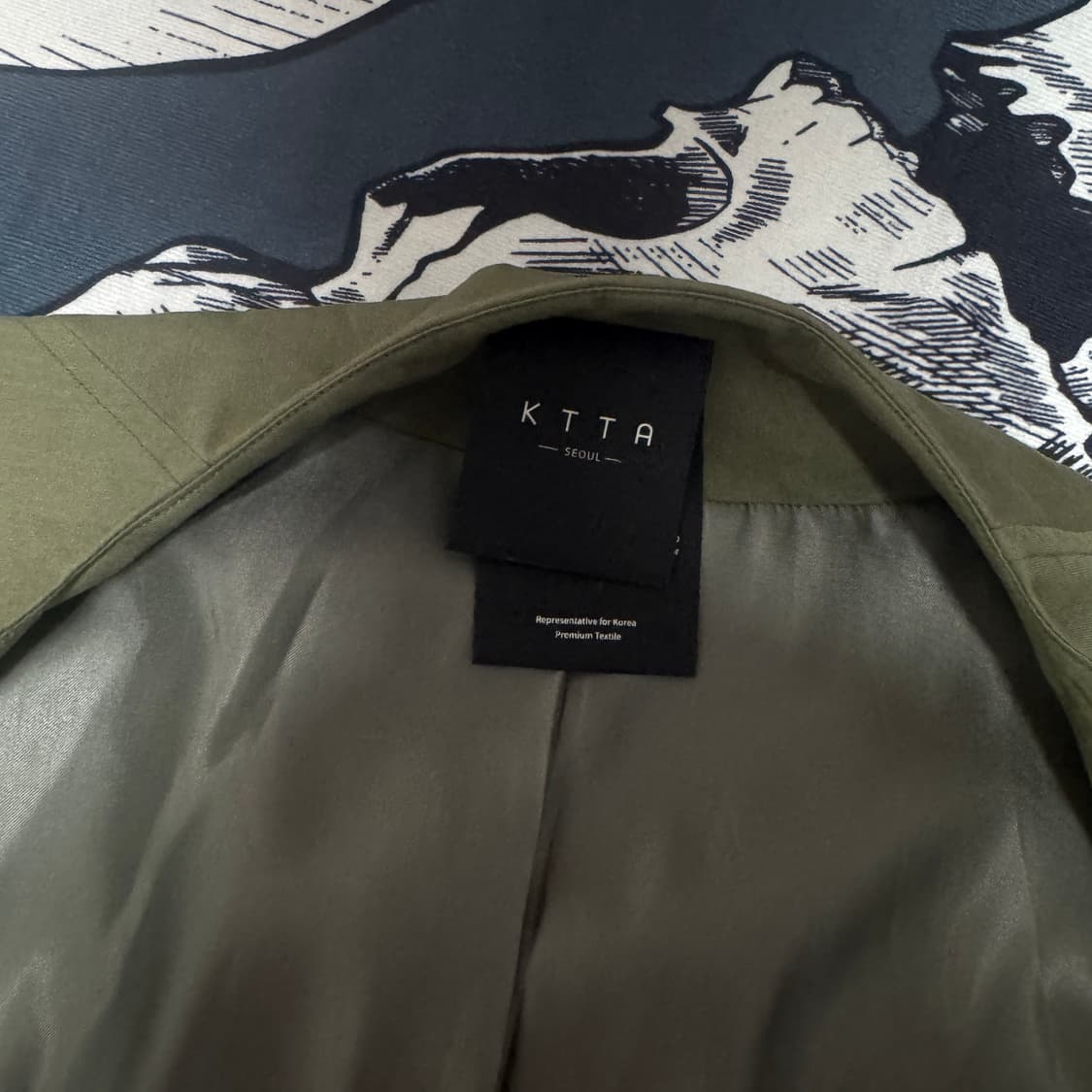 KTTA 서울 노카라 트렌치코트 프리사이즈  상품이미지2