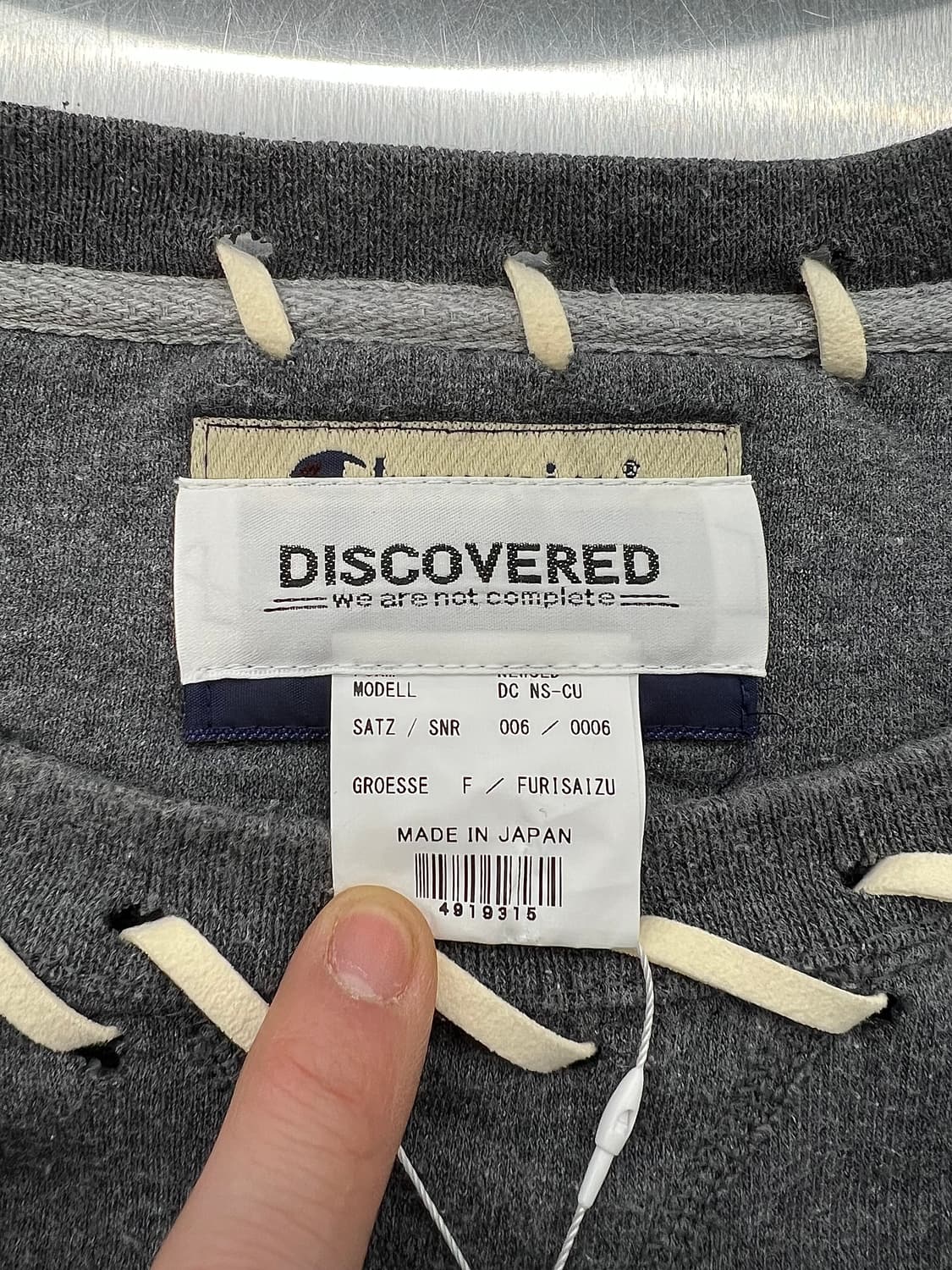 디스커버드 콘트라스트 챔피온 리메이크 오버 스웨트 셔츠 상품이미지8