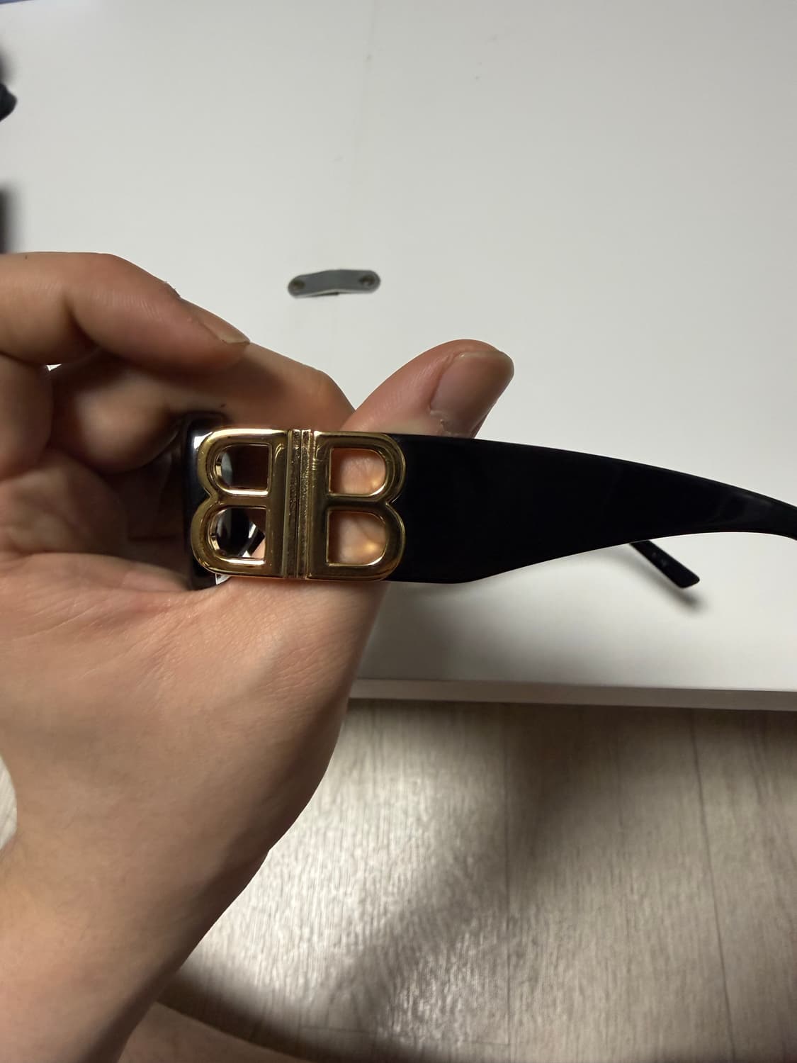 발렌시아가 다이내스티 렉탱글 선글라스 블랙 상품이미지4