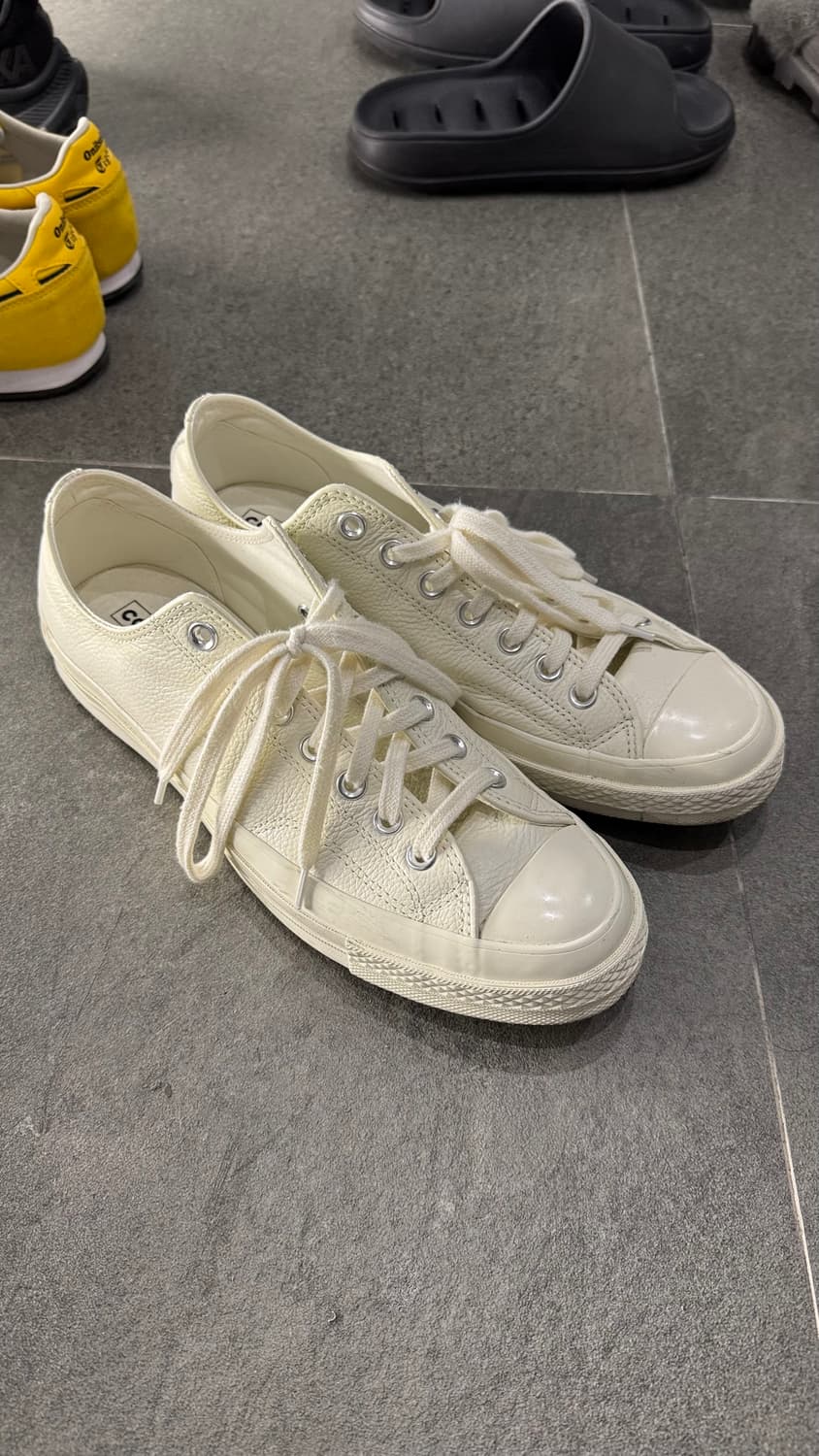 컨버스 척테일러 로우 아이보리 가죽 280 상품이미지2