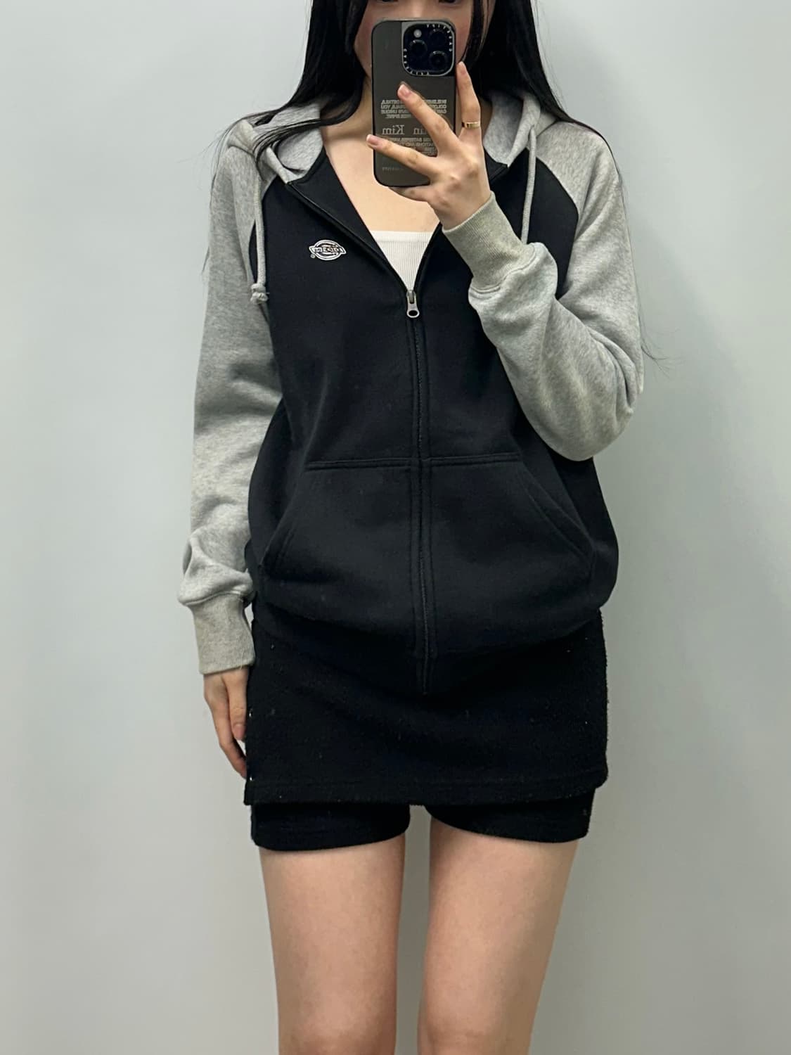 디키즈 y2k 와투케 자수로고 나그랑 배색 후드집업 상품이미지1