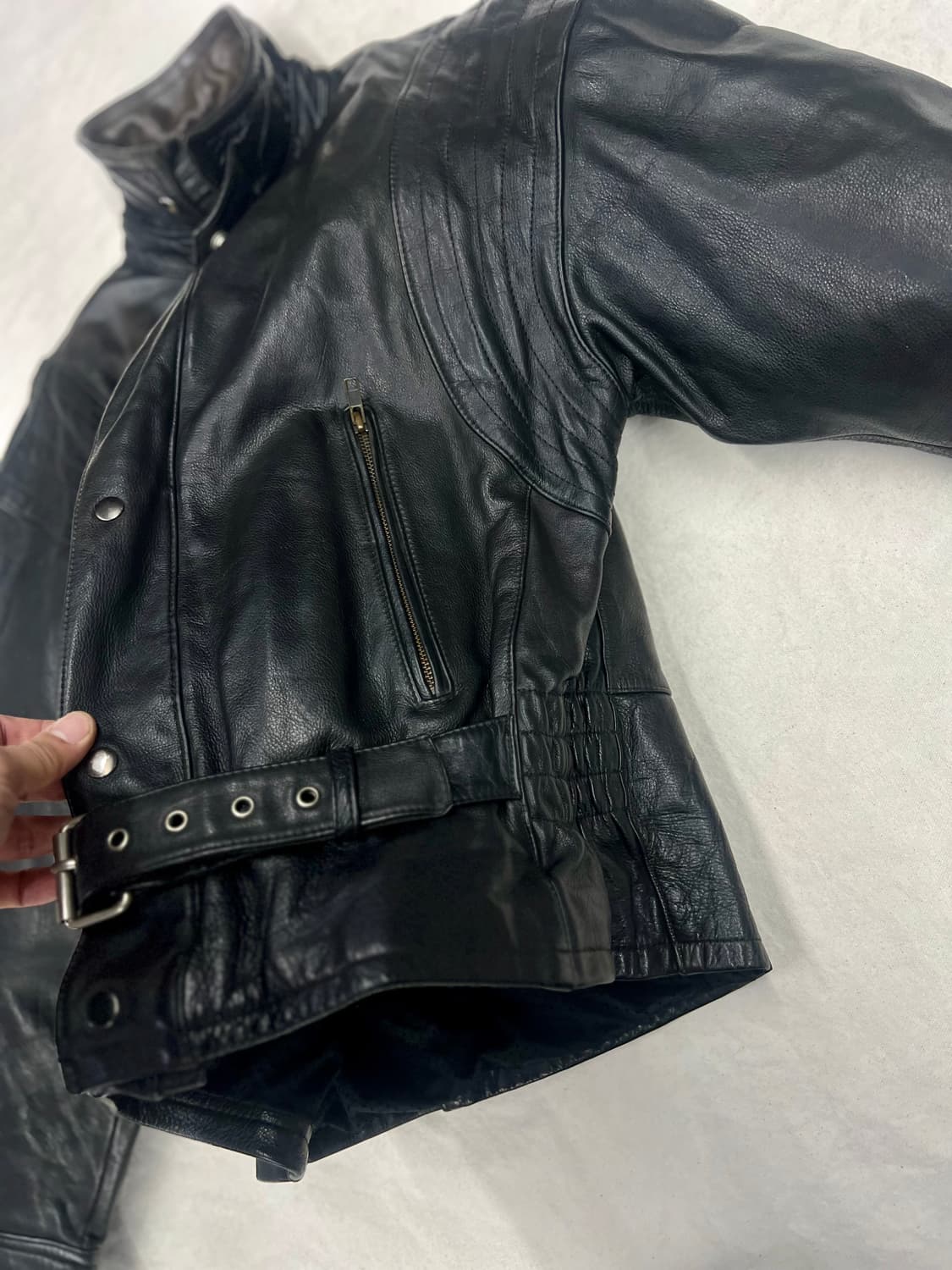 Hein Gericke 빈티지 모터사이클 가죽 재킷 상품이미지7