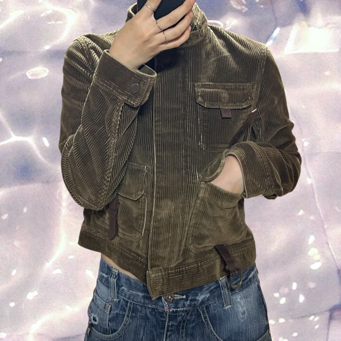 폴로 랄프로렌 웨스턴 벨티드 코듀로이 자켓 브라운 초콜릿 S  상품이미지3