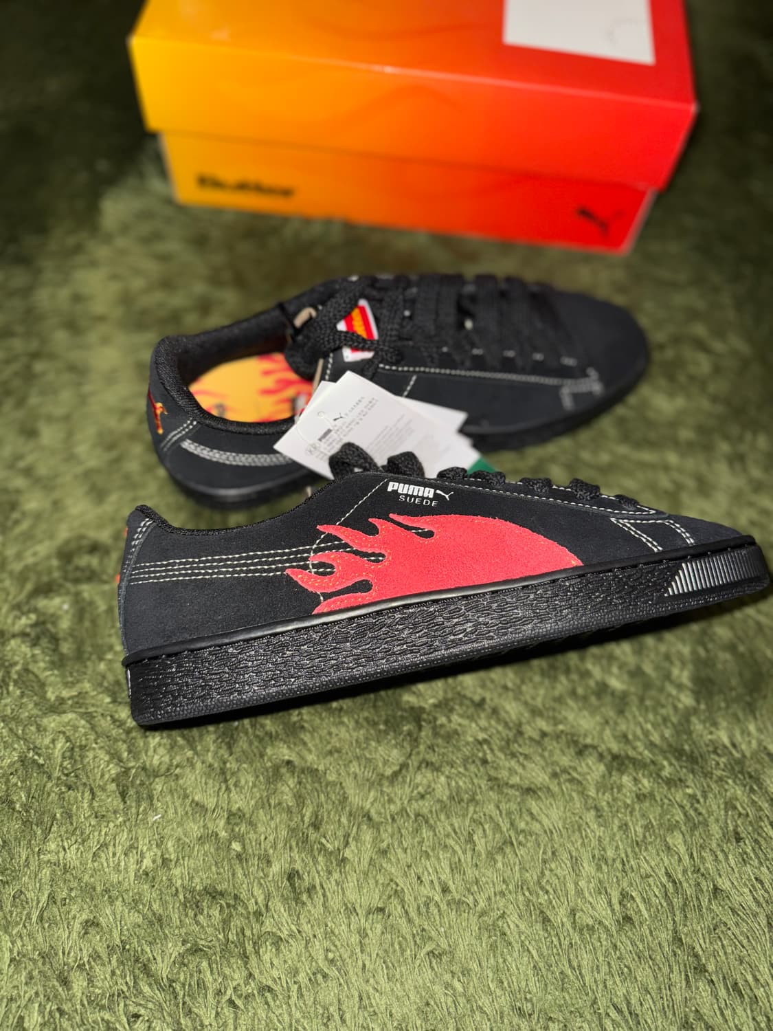 [250] 푸마 X 버터굿즈 콜라보 플레임 스웨이드 블랙 상품이미지7