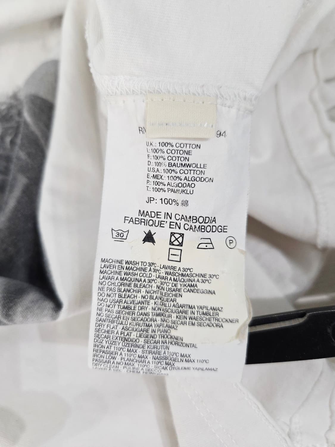 디젤(DIESEL) 인더스트리 그래픽 프린팅 반팔 티셔츠 상품이미지9