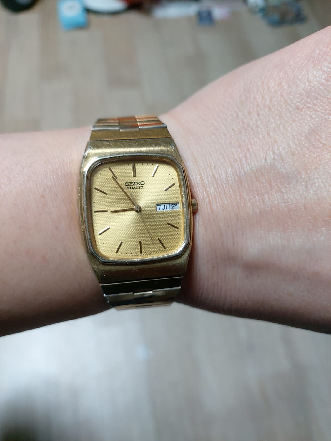 세이코 쿼츠 금장 빈티지 시계 상품이미지5