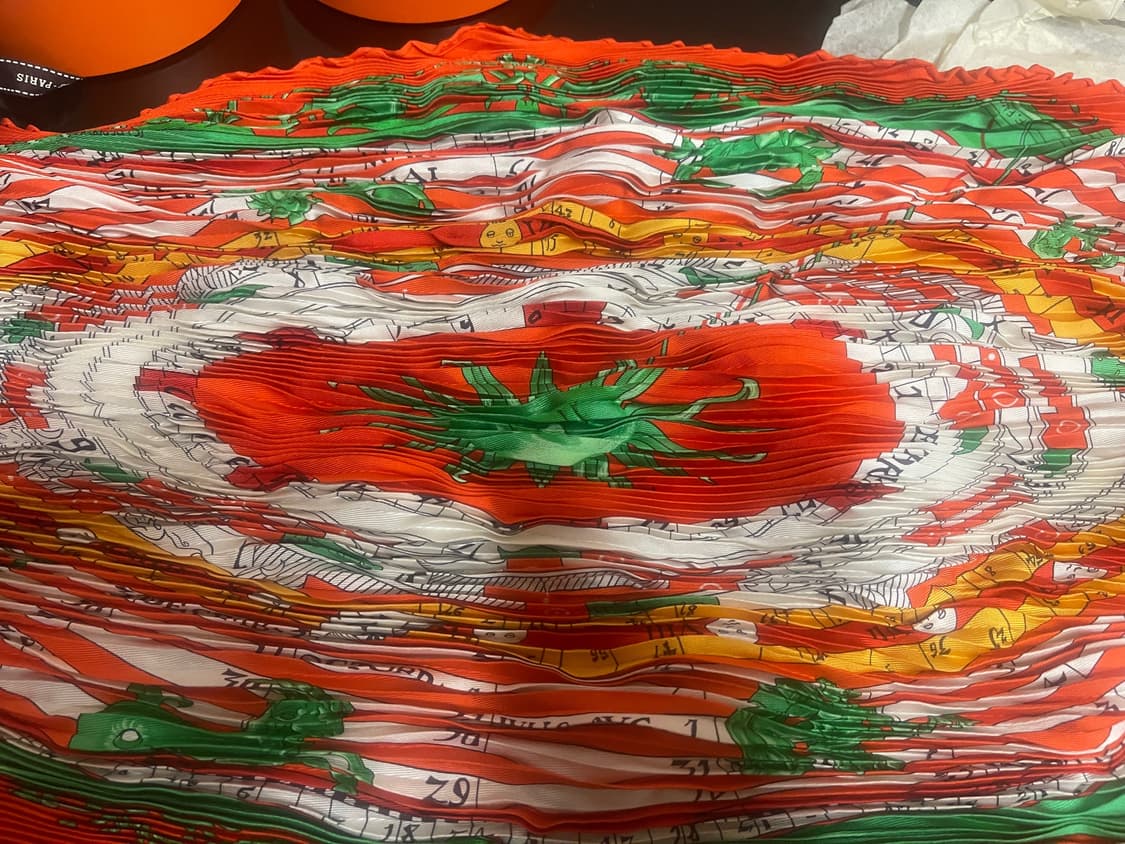  에르메스 플리츠 실크 스카프 상품이미지3