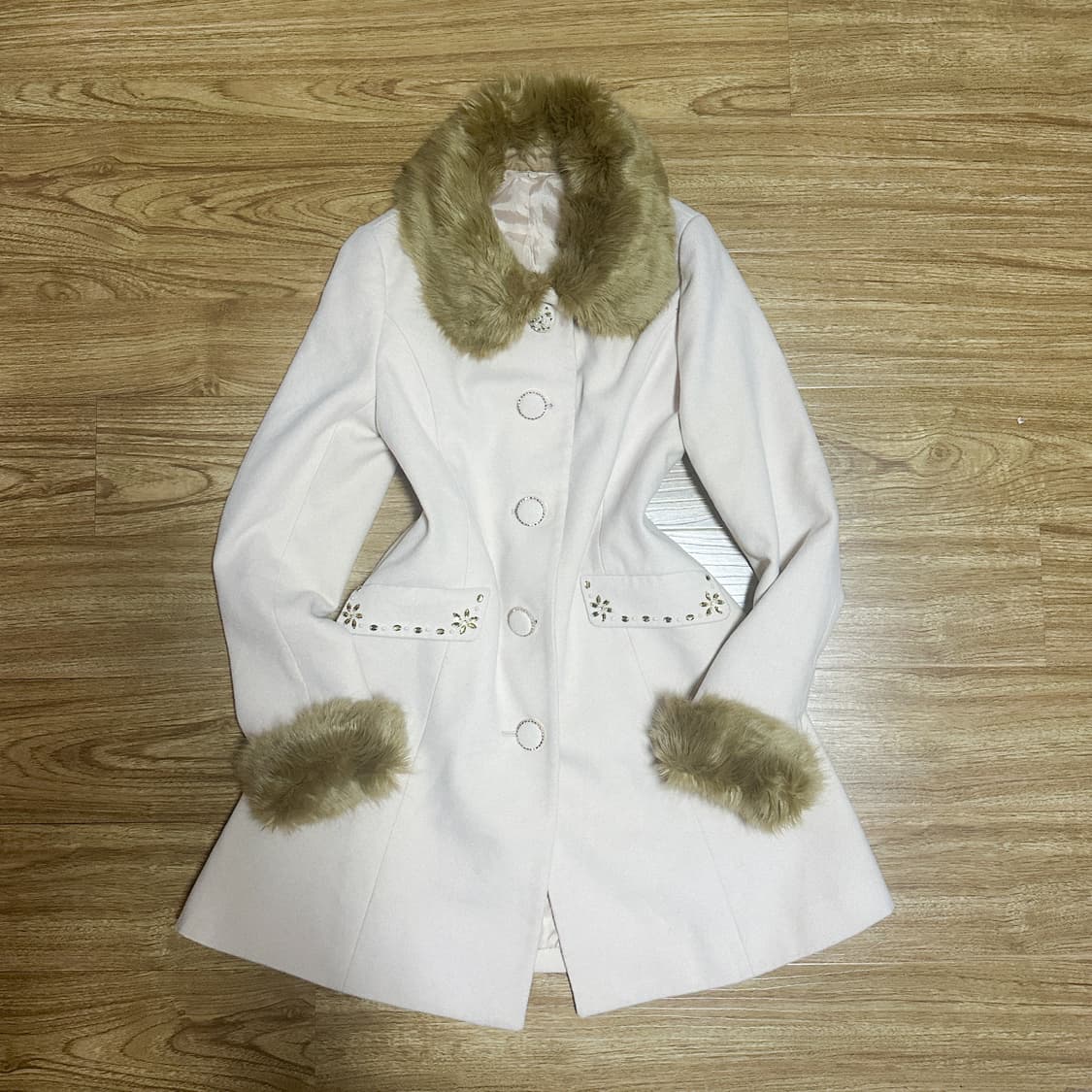 빈티지 퍼 코트 이시하라사토미 달천깔 히메갸루 로걀 라떼 히메카지 보석 상품이미지1