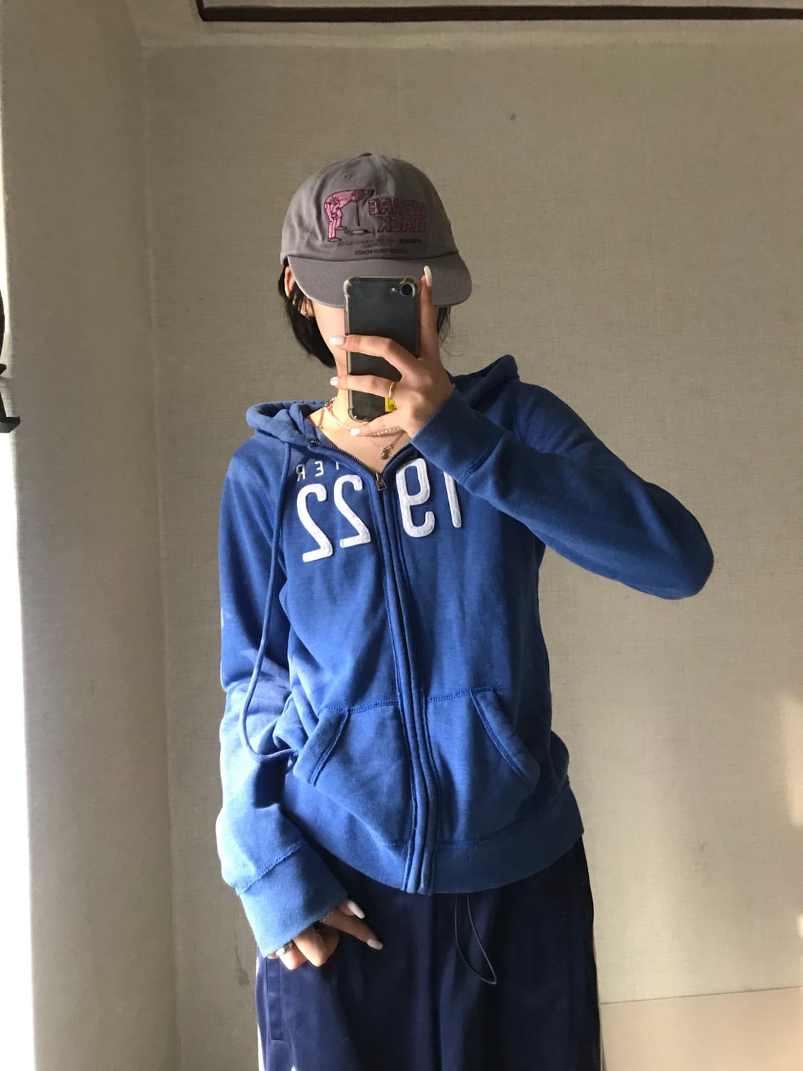 홀리스터 블루 후드집업 상품이미지1