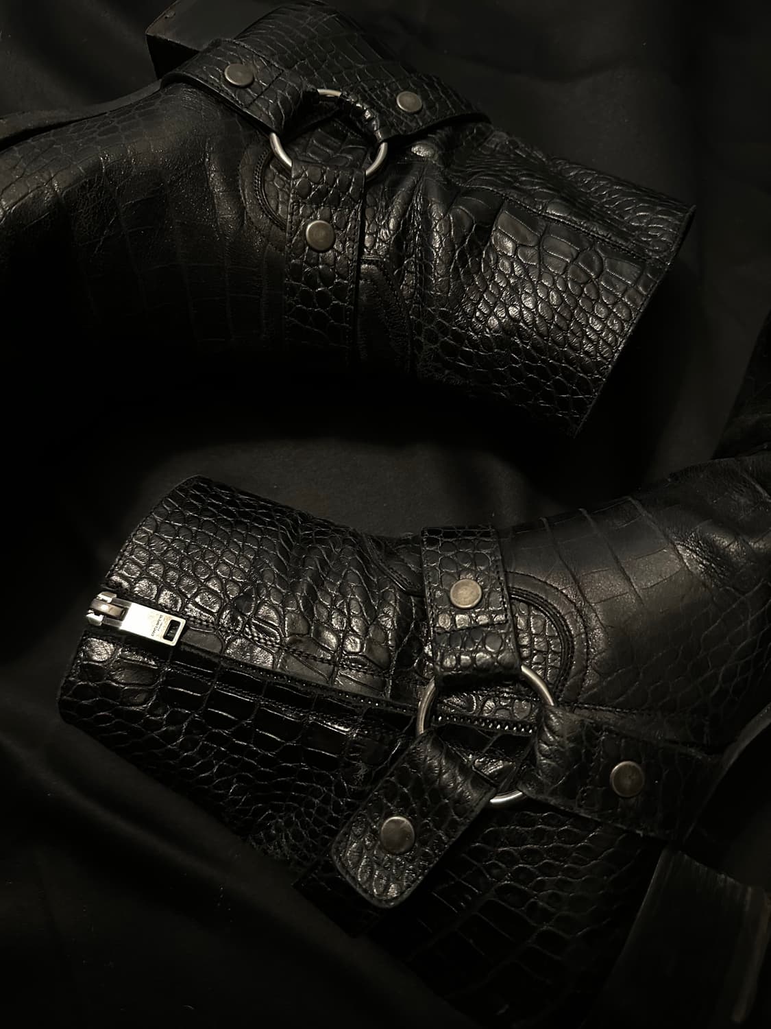 생로랑 크로커다일 모터사이클 하네스 부츠 상품이미지8