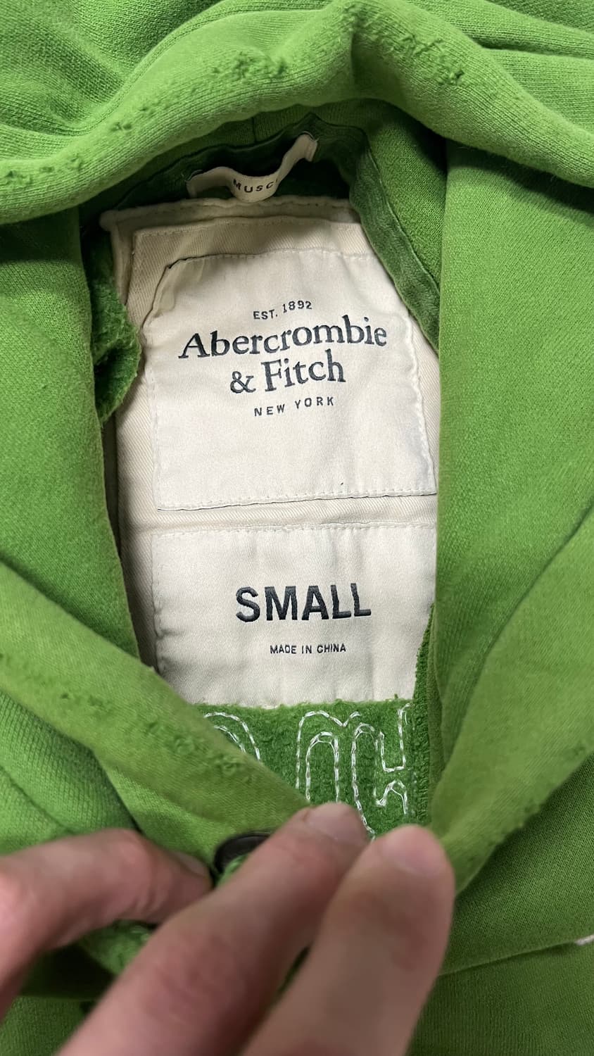 아베크롬비 후드  사이드라인  y2k 그린 s 상품이미지7