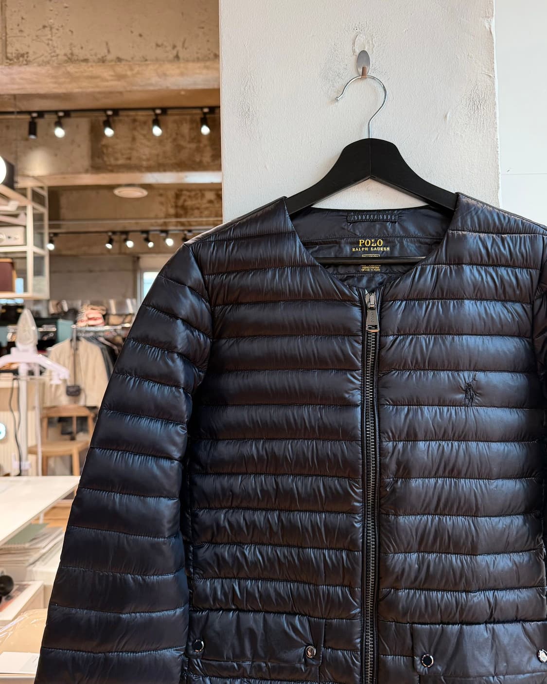 폴로 랄프로렌 블랙 덕다운 자켓  사이즈 M  상품이미지4