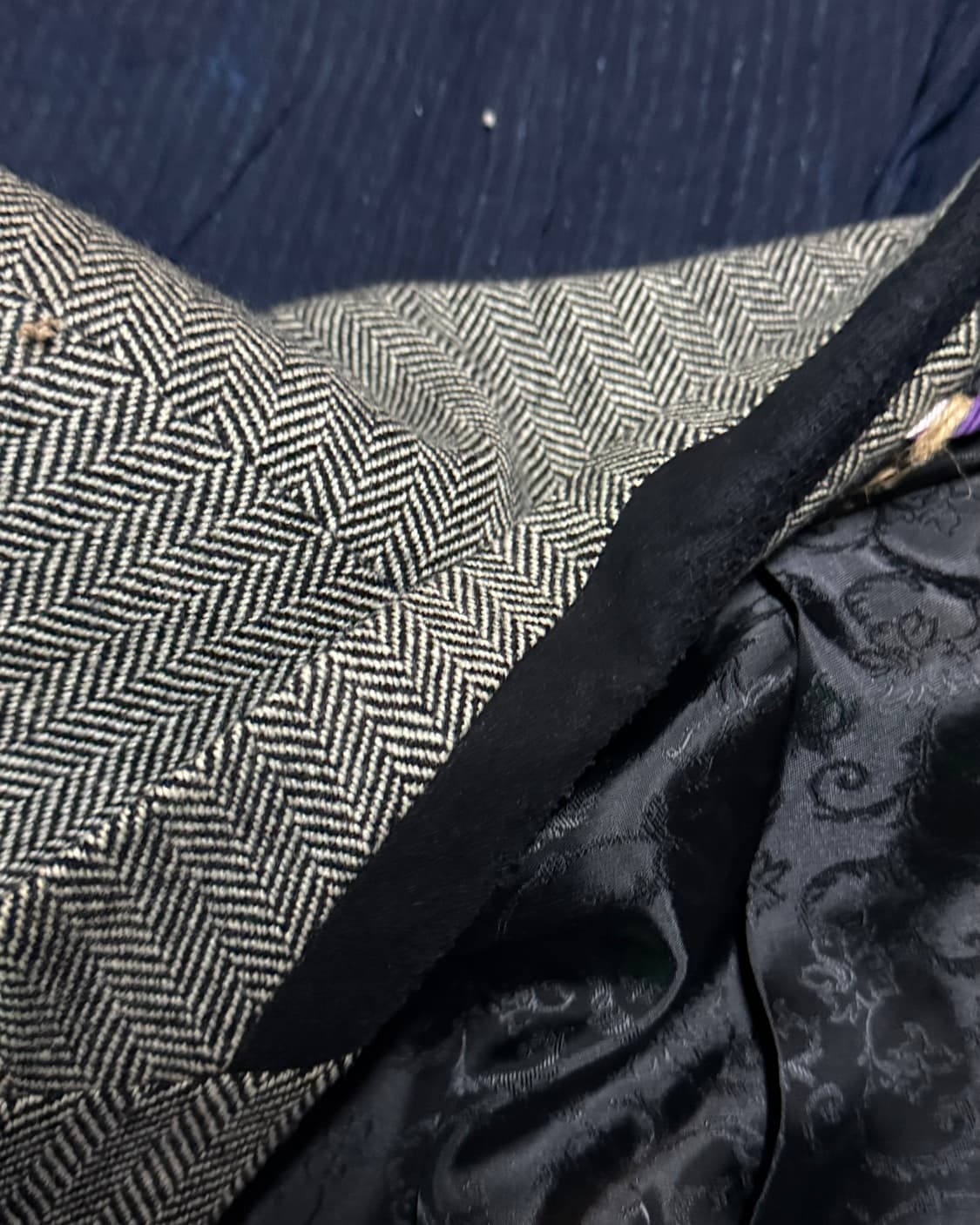 지오투 헤링본 트위드 울 자켓 105 상품이미지5