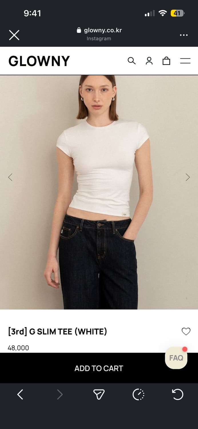 글로니 G SLIM TEE 상품이미지1