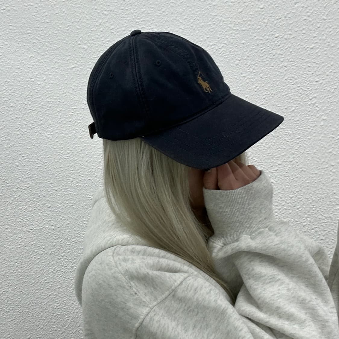 폴로 랄프로렌 베이지포니 네이비 볼캡 상품이미지2