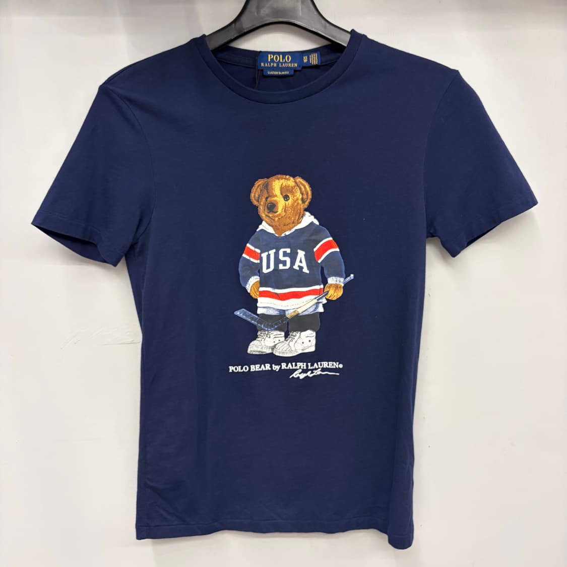 폴로 랄프 로렌 네이비 베어 반팔 티셔츠 XS 상품이미지1