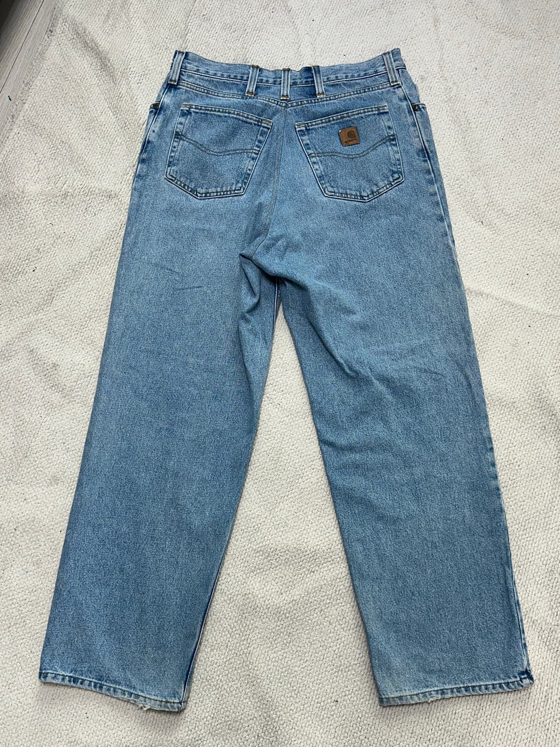 칼하트 싱글니 연청 데님 팬츠 상품이미지2