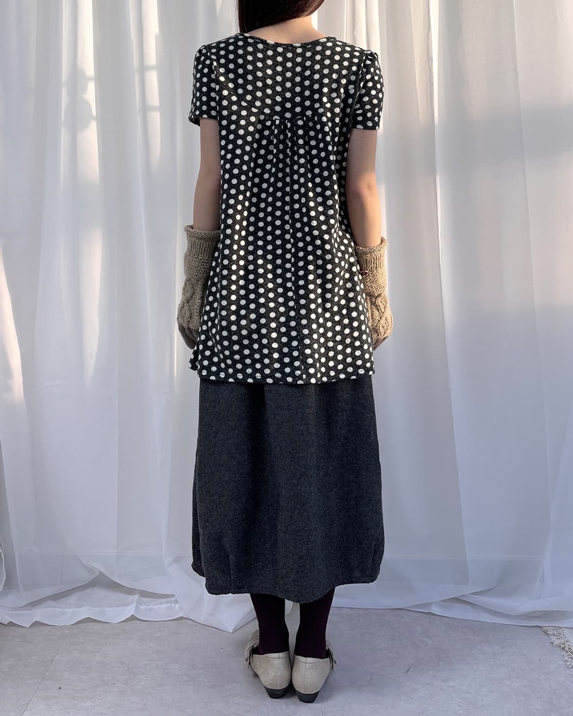 kkomi dot a line top 상품이미지3