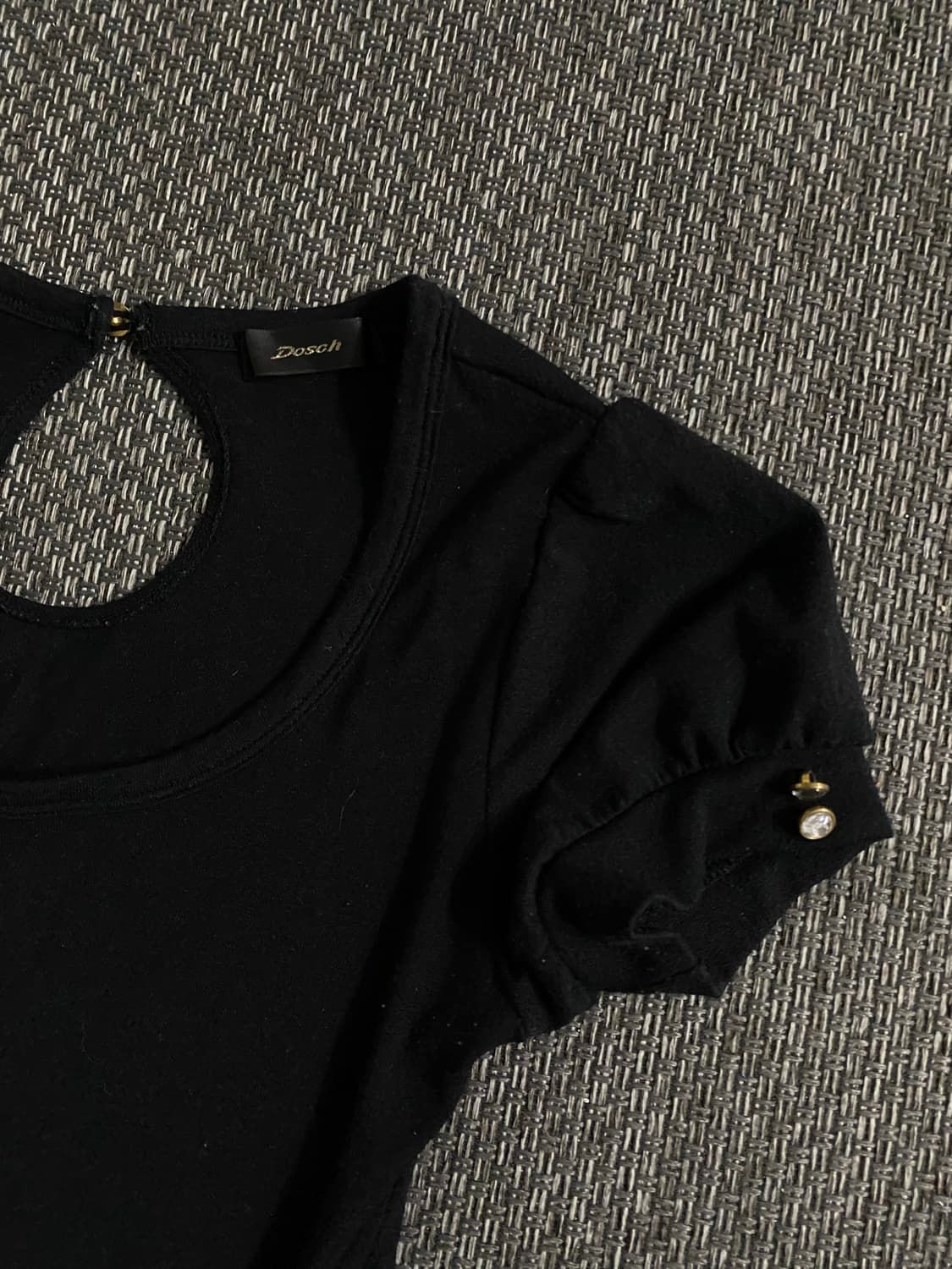 [Dosch] Black Minimal Slim Fit Tee 상품이미지5