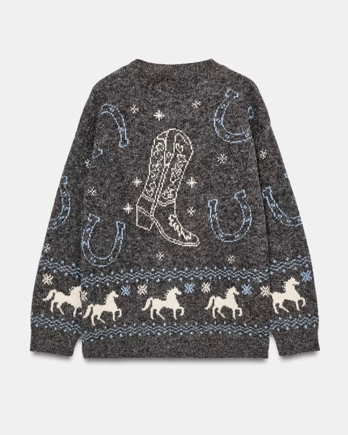 자라 말띠해 자카드 가디건 카우보이 웨스턴 가디건 상품이미지2