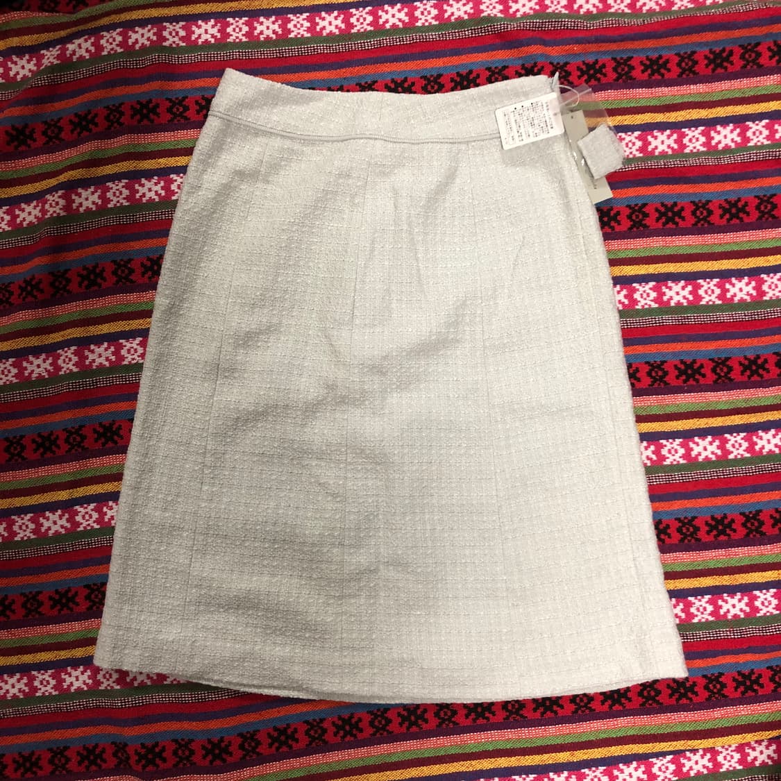 트위드 미디 스커트 상품이미지1