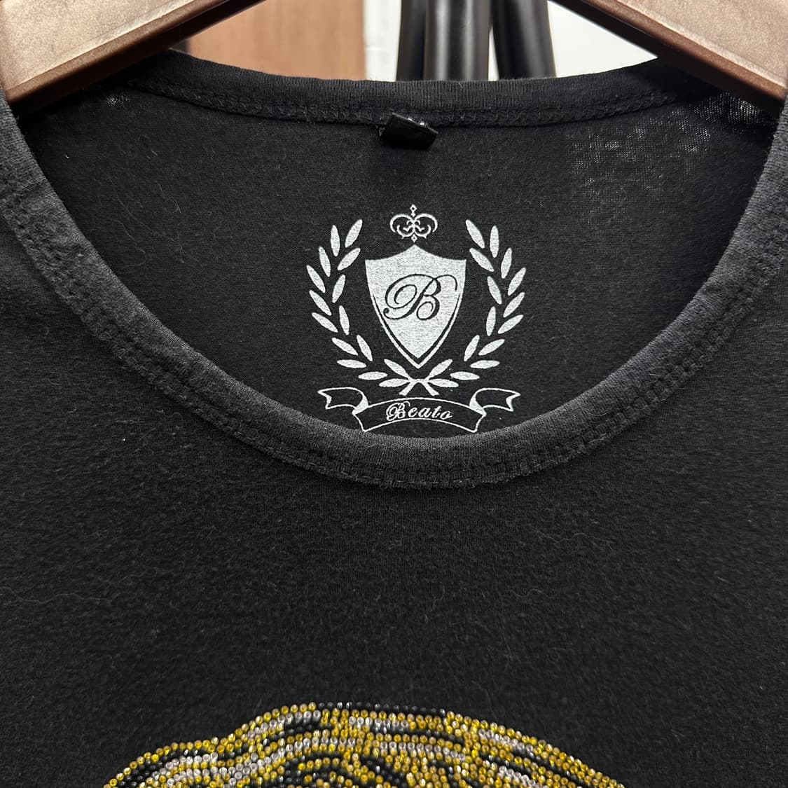 Marilyn Monroe Crystal Detail Black T-Sh 상품이미지6
