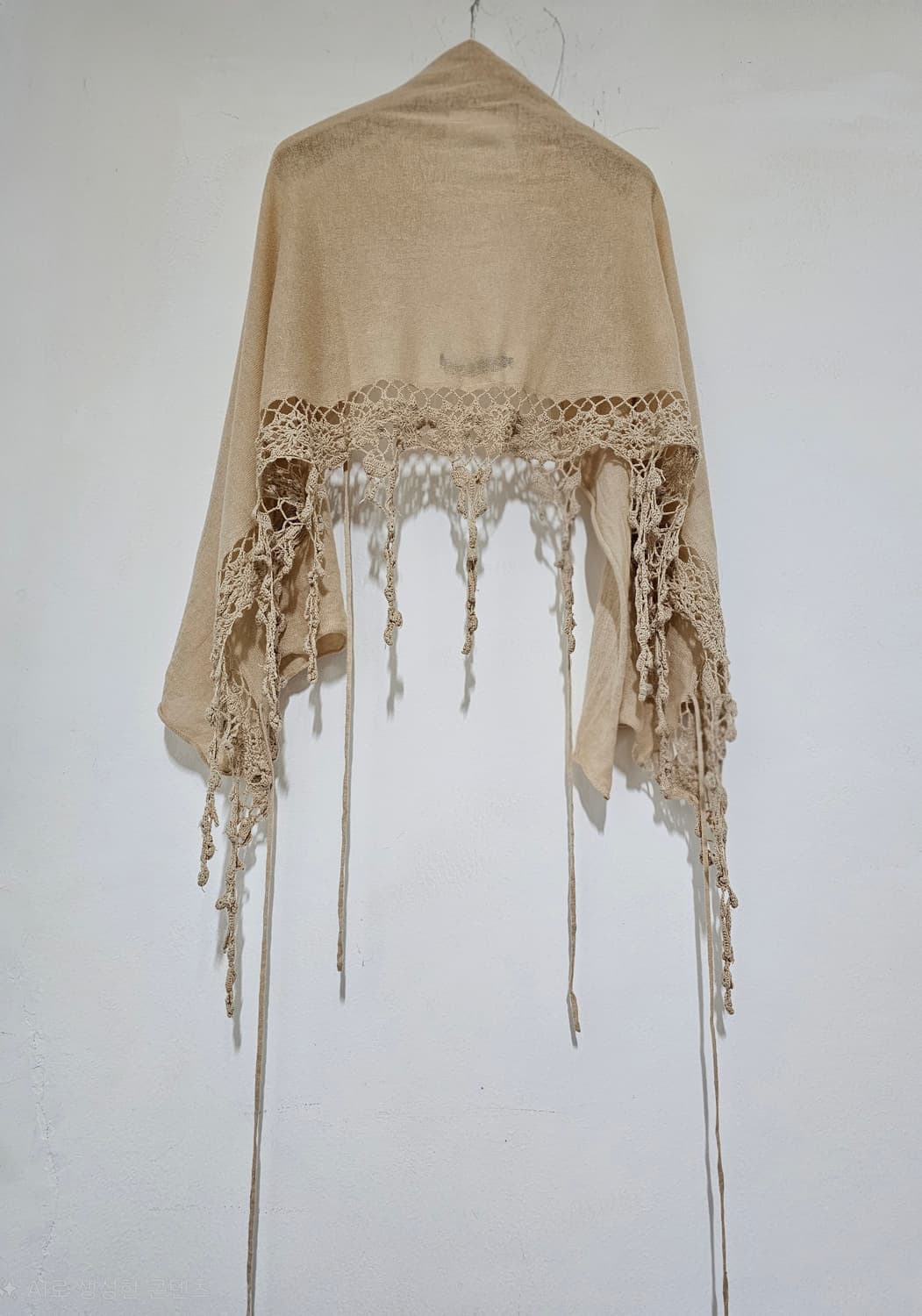 애비뉴8th 크로세 뜨개 린넨소재 미국 뉴욕 맨하탄 구입 160*50 상품이미지1