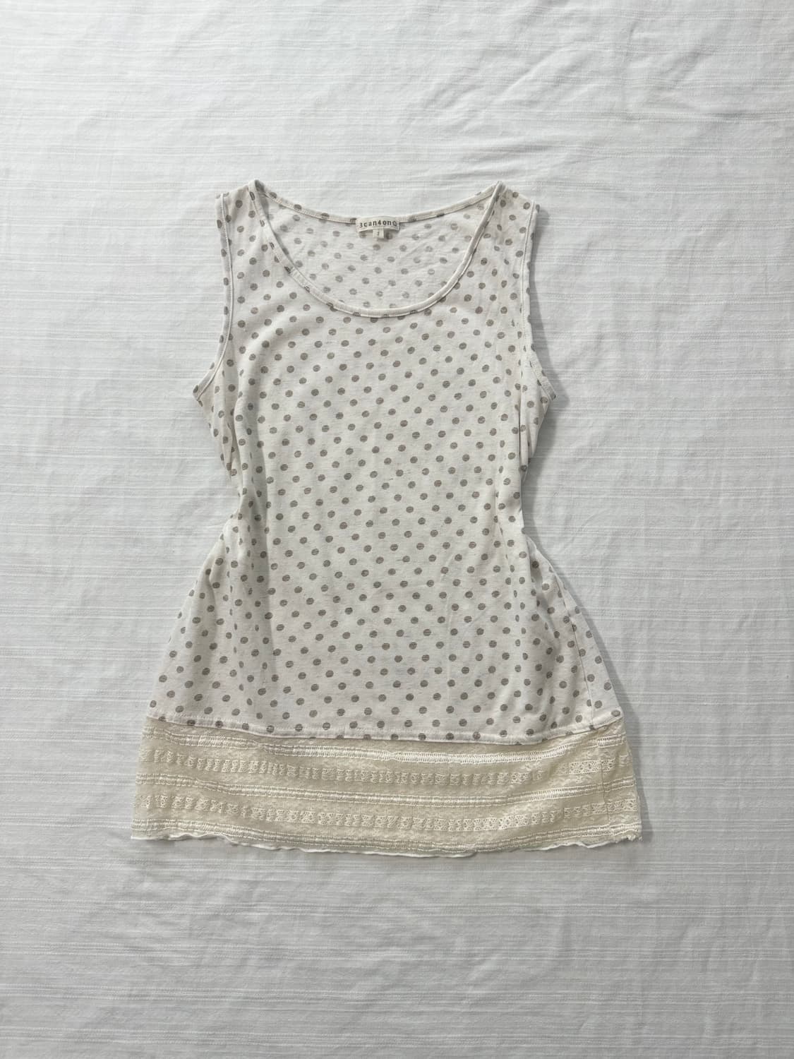 레이스 짜임 가디건 레이스 슬리브리스 양면 스커트 4pcs SET 상품이미지8