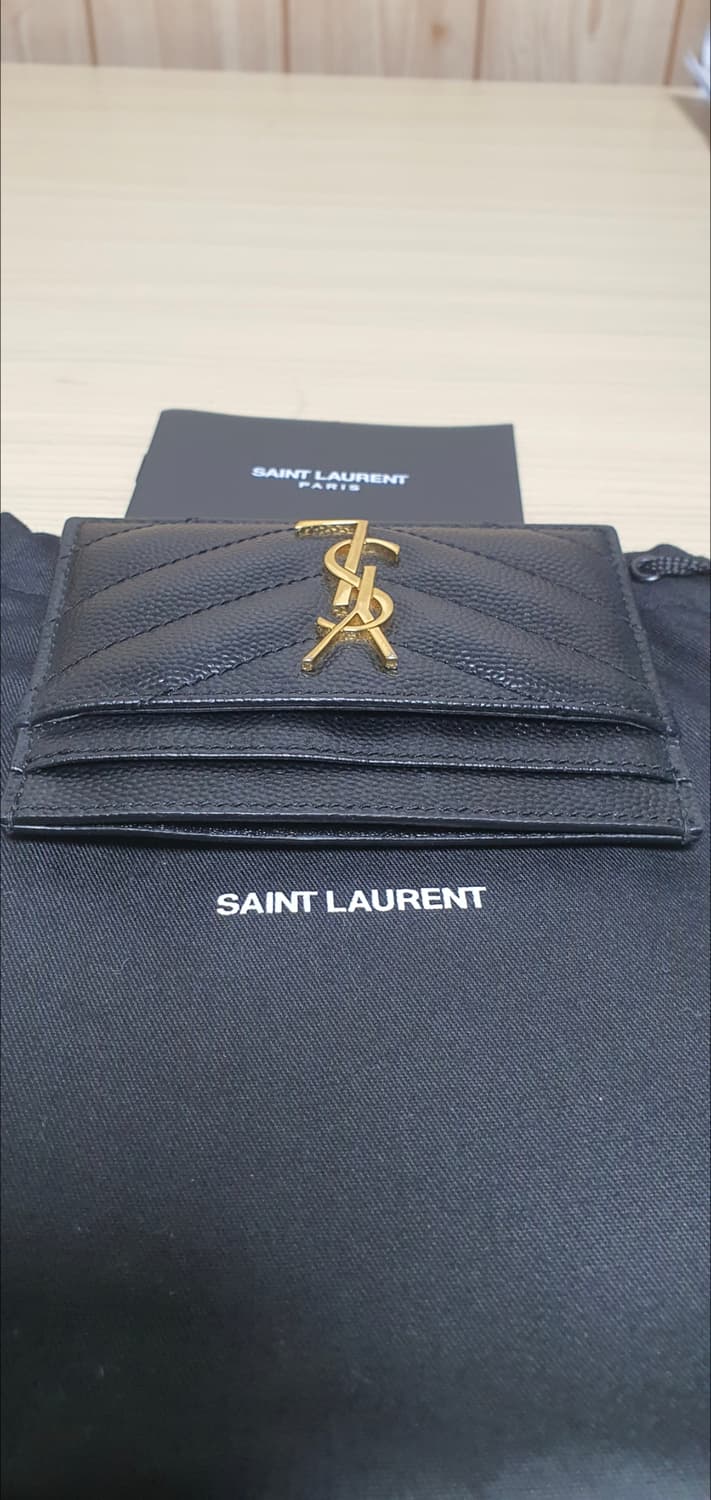 입생로랑 생로랑 카드지갑/지갑 새상품급 정품 금장(감정O) 상품이미지8
