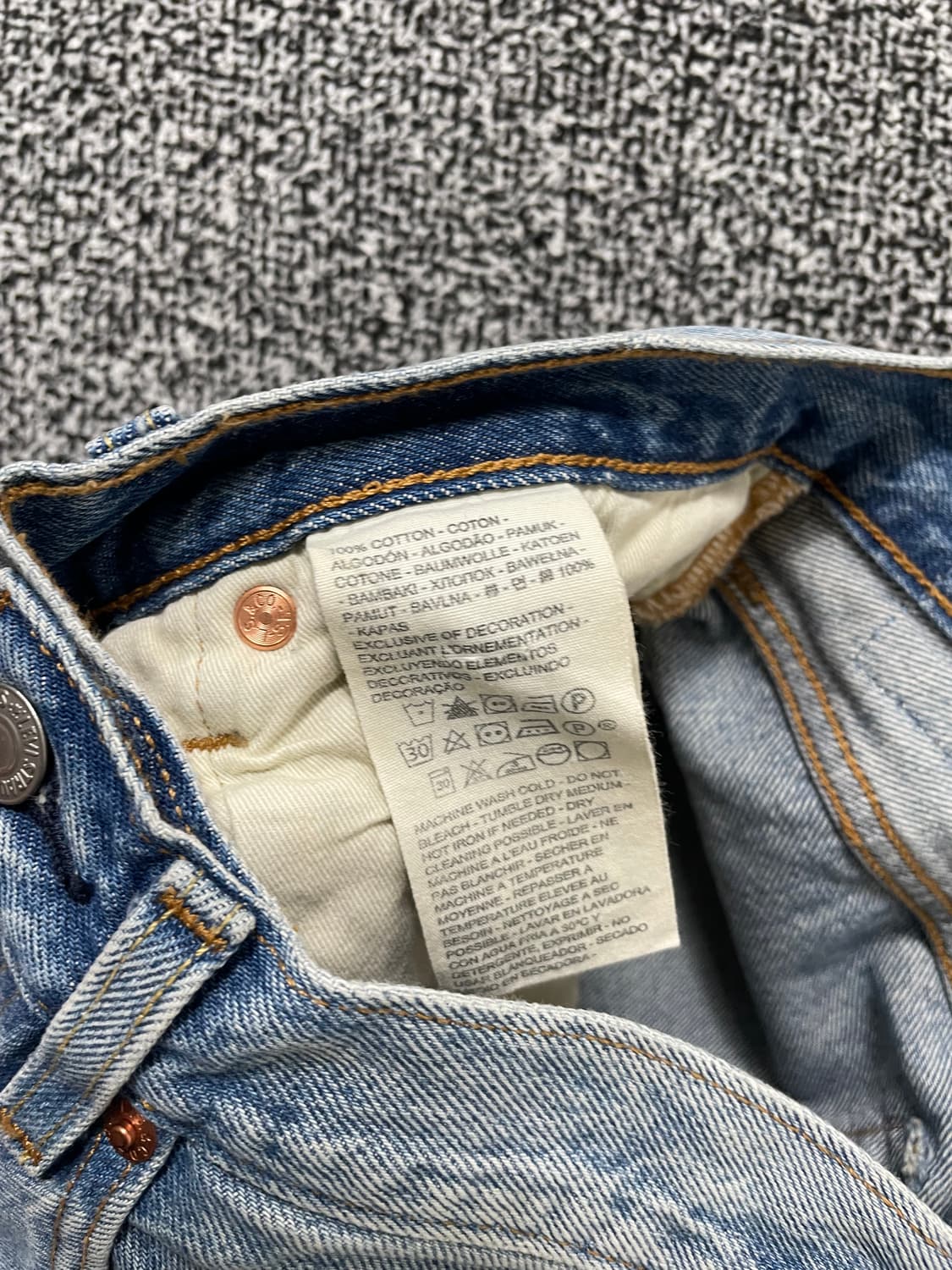 빈티지9. 리바이스 오리지널 501 연청 데님팬츠 청바지 진 상품이미지3