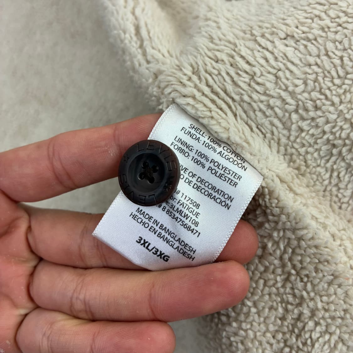 Levi's 리바이스 화이탭 쉐르파 립스탑 워크 투포켓 셔츠 상품이미지8