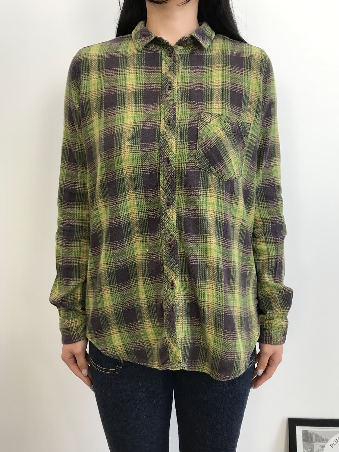 Bdg Green Cotton Checked Shirts 상품이미지2