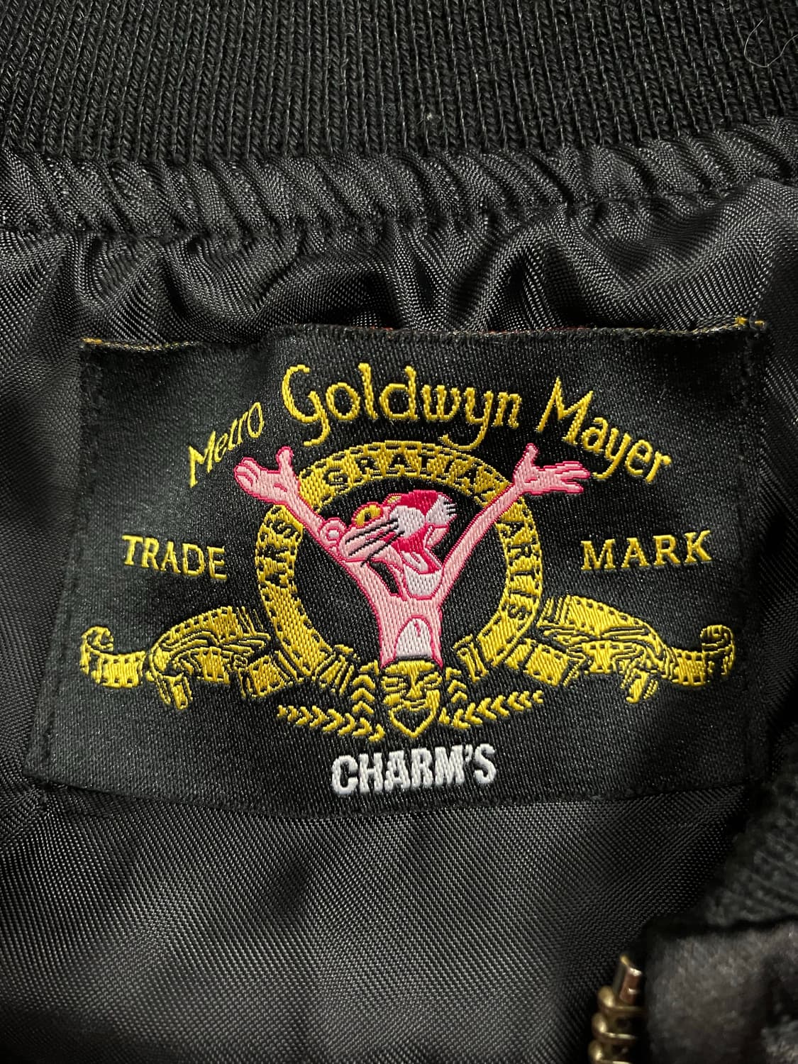 CHARMS 새틴 핑크 자수 봄버 자켓 95~100 상품이미지6