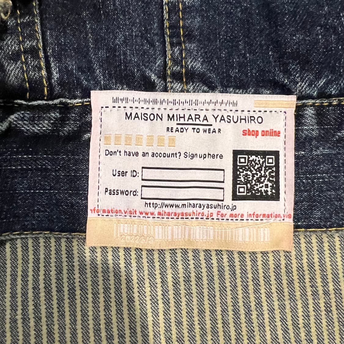 Maison Mihara Yasuhiro 감각적인 디자인 데님 자켓입니다 상품이미지5