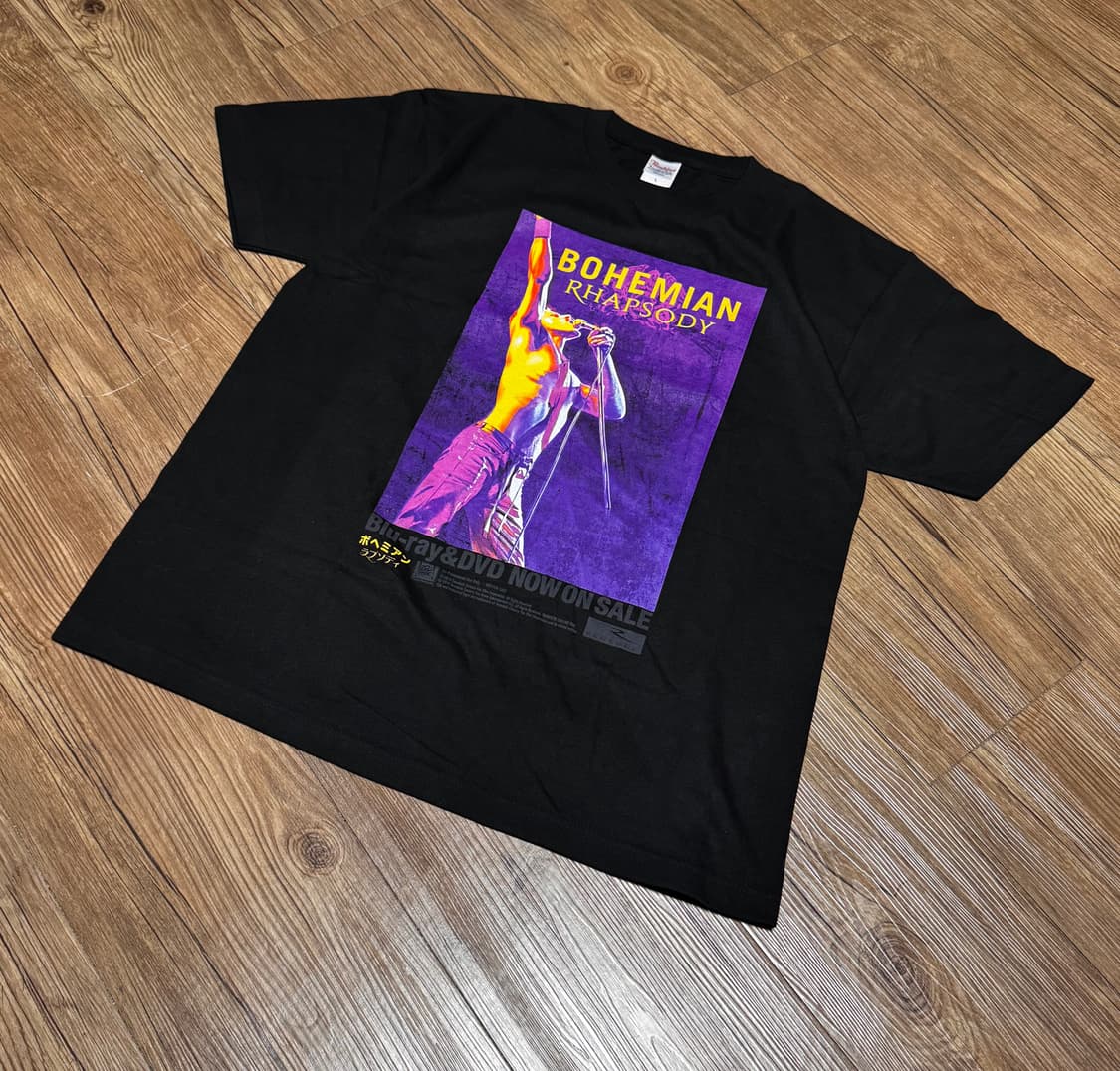 [L] 퀸 보헤미안 랩소디 프로모션 프린팅 티셔츠 상품이미지1
