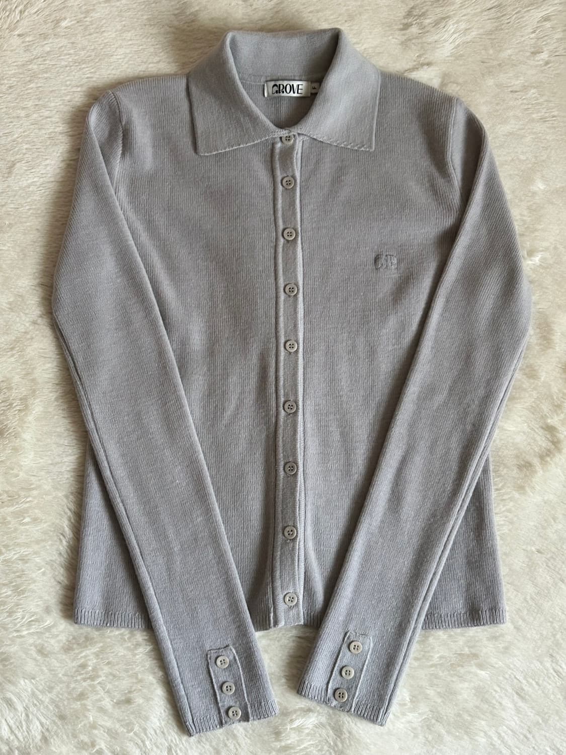 그로브 MILLS 니트 라이트 그레이, 아이보리 [차정원 착용] 상품이미지4