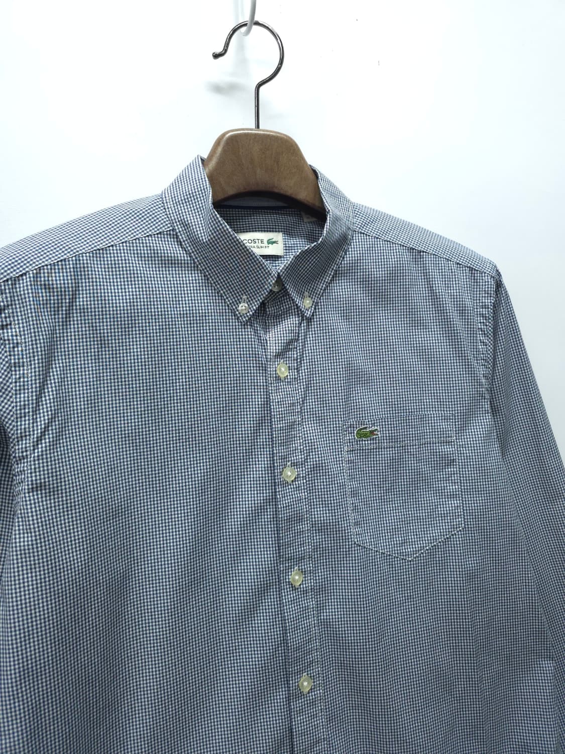 라코스테(LACOSTE) 깅엄체크 셔츠 (남성100) 상품이미지4