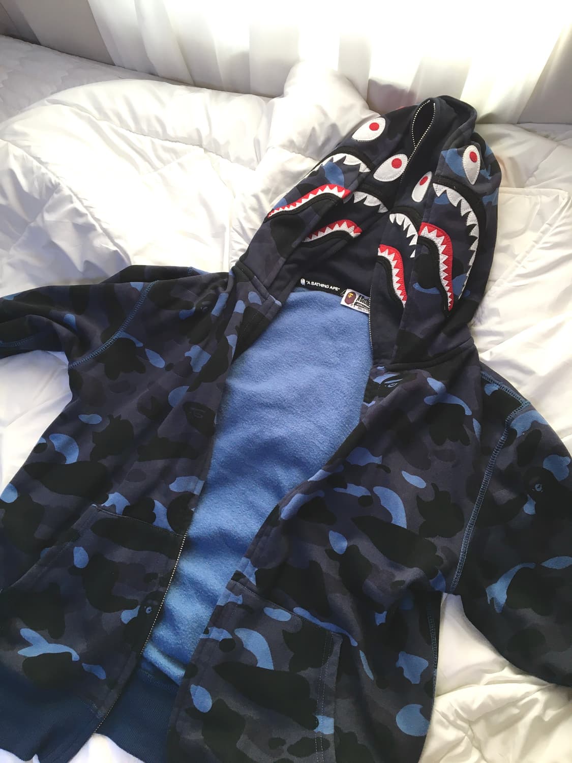 BAPE 베이프 카모 더블 샤크 후드집업 상품이미지1