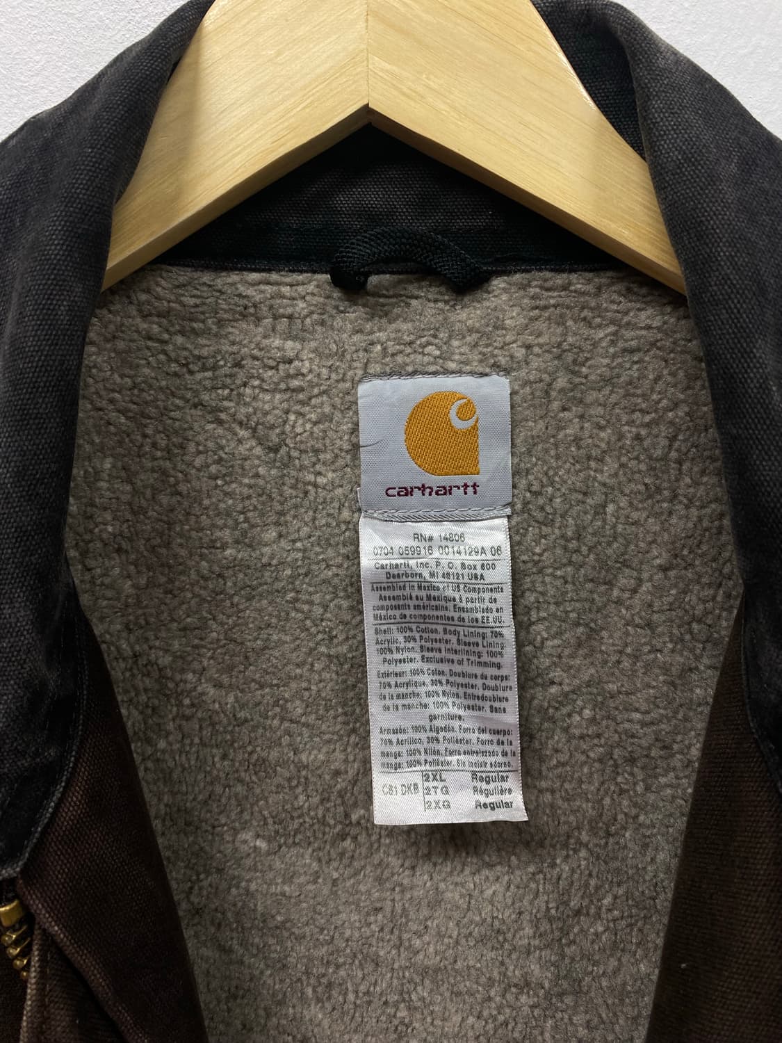 칼하트 쉐르파 샌드스톤 브라운 점퍼 L-XL  상품이미지6