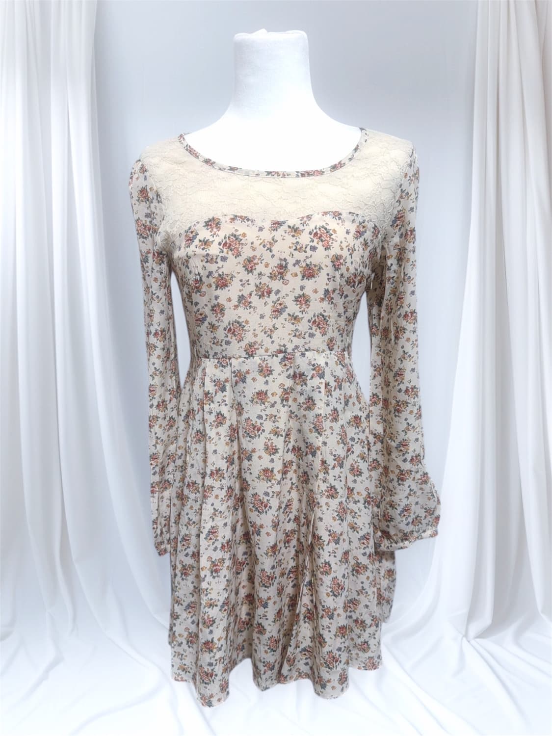 Cloza 콜자 빈티지 플라워 레이스 원피스 상품이미지1