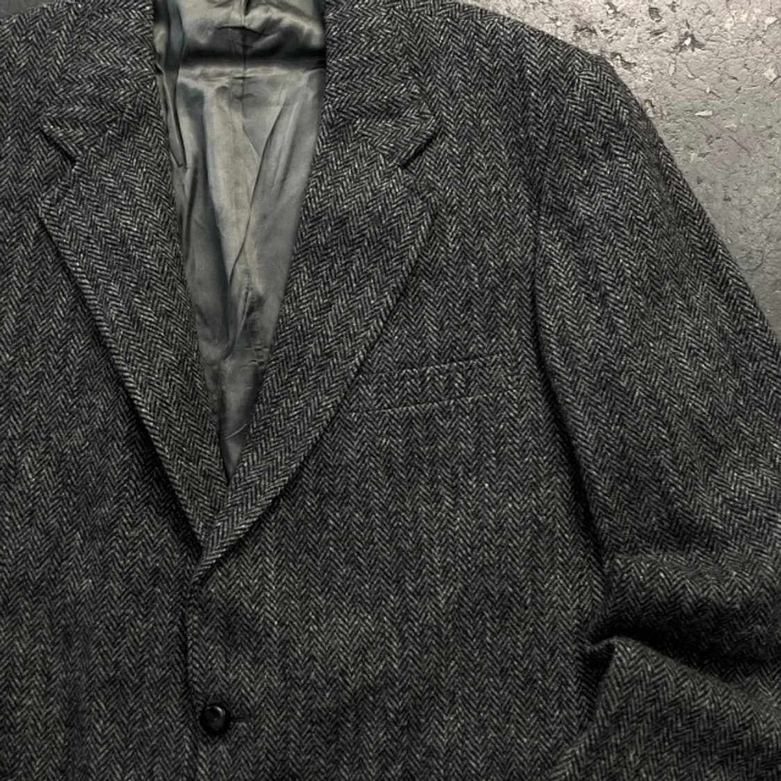 100 해리스트위드 해링본 울 자켓  상품이미지2