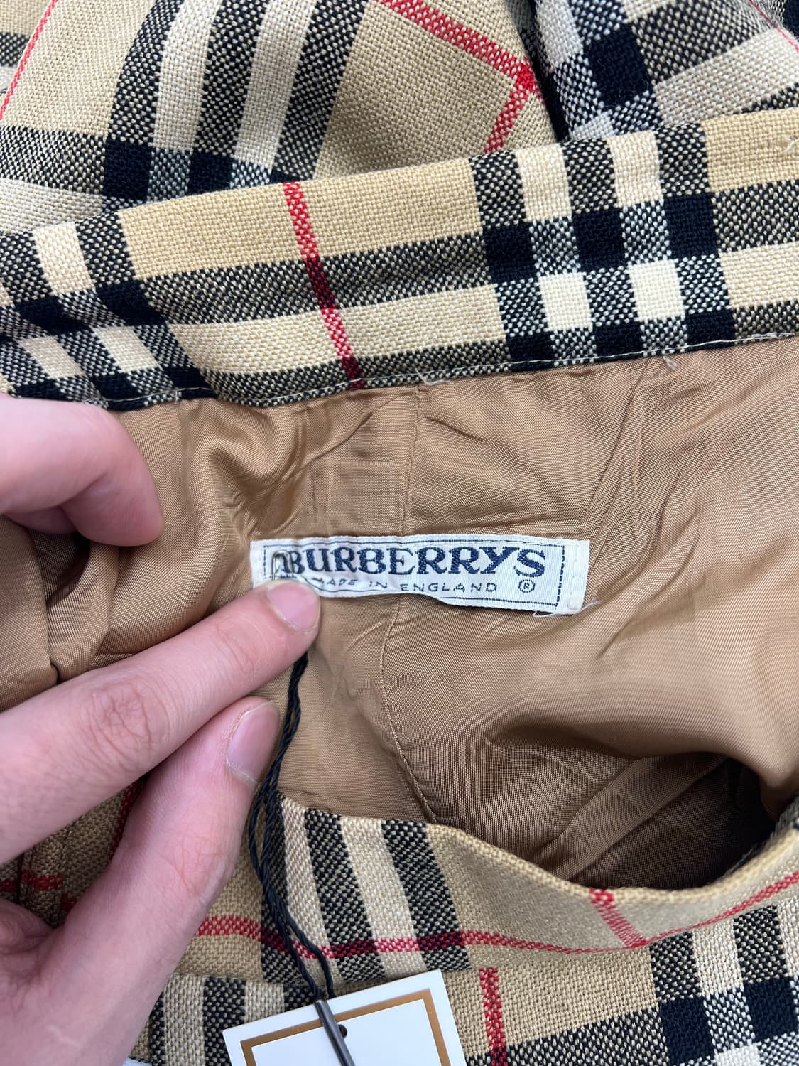 버버리 노바 체크 스커트 상품이미지3