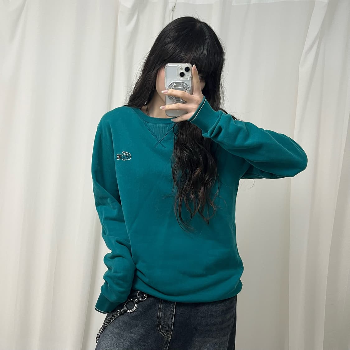 Lacoste green sweatshirt 상품이미지1