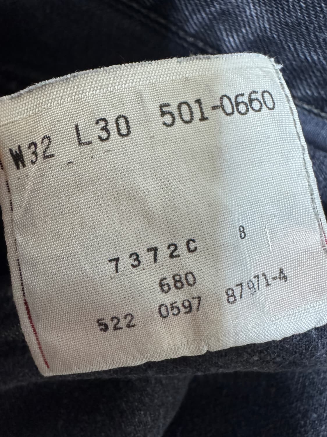 빈티지 90s 리바이스 Levis 501 블랙 32/30 상품이미지5