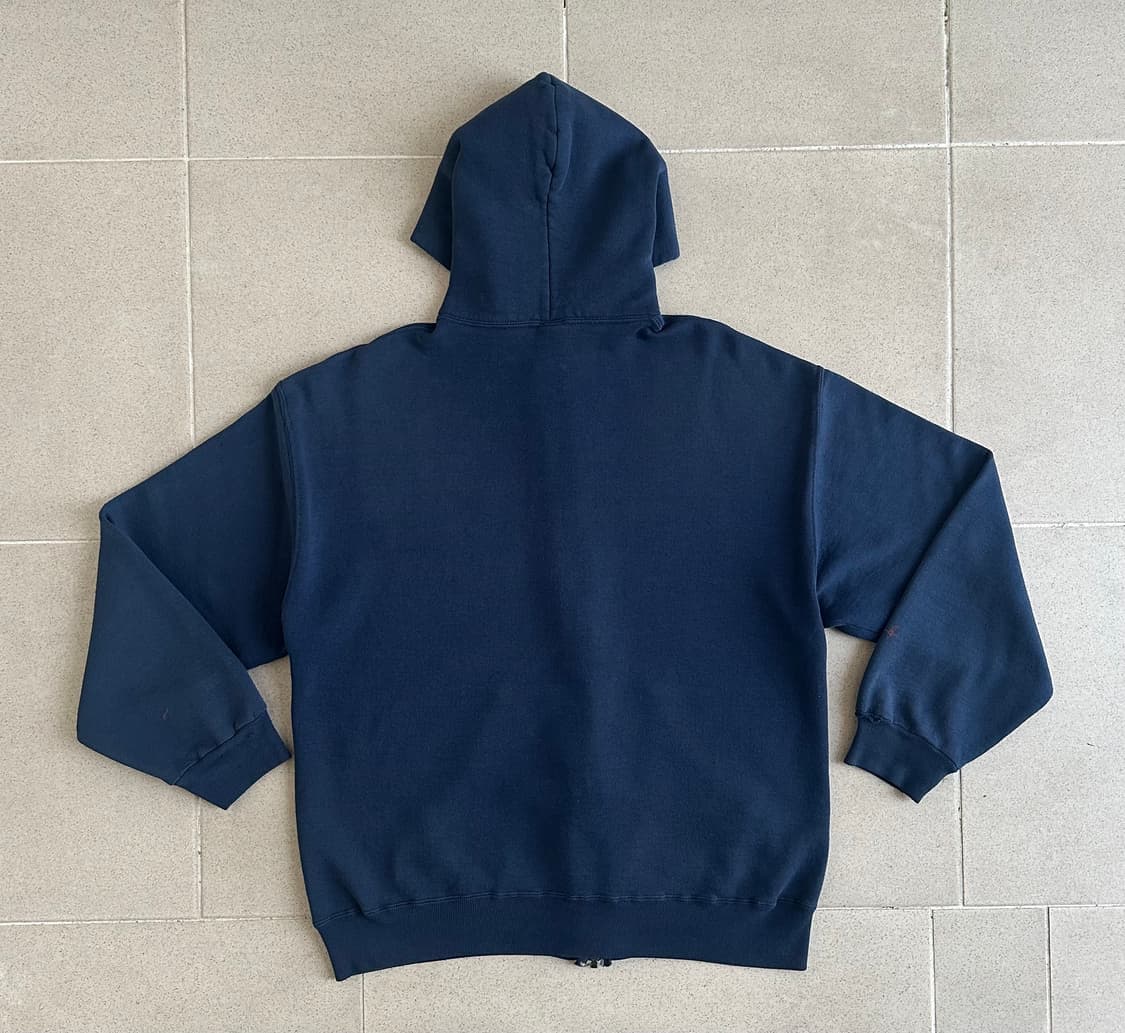 90s 빈티지 러셀 후드집업 네이비 L 페인팅 상품이미지2
