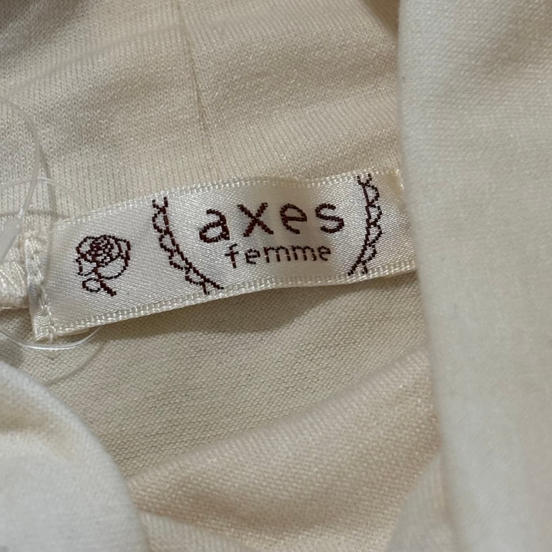 일본빈티지 액시즈팜 아이보리 레이스 플라워포인트 이너 탑 상품이미지8