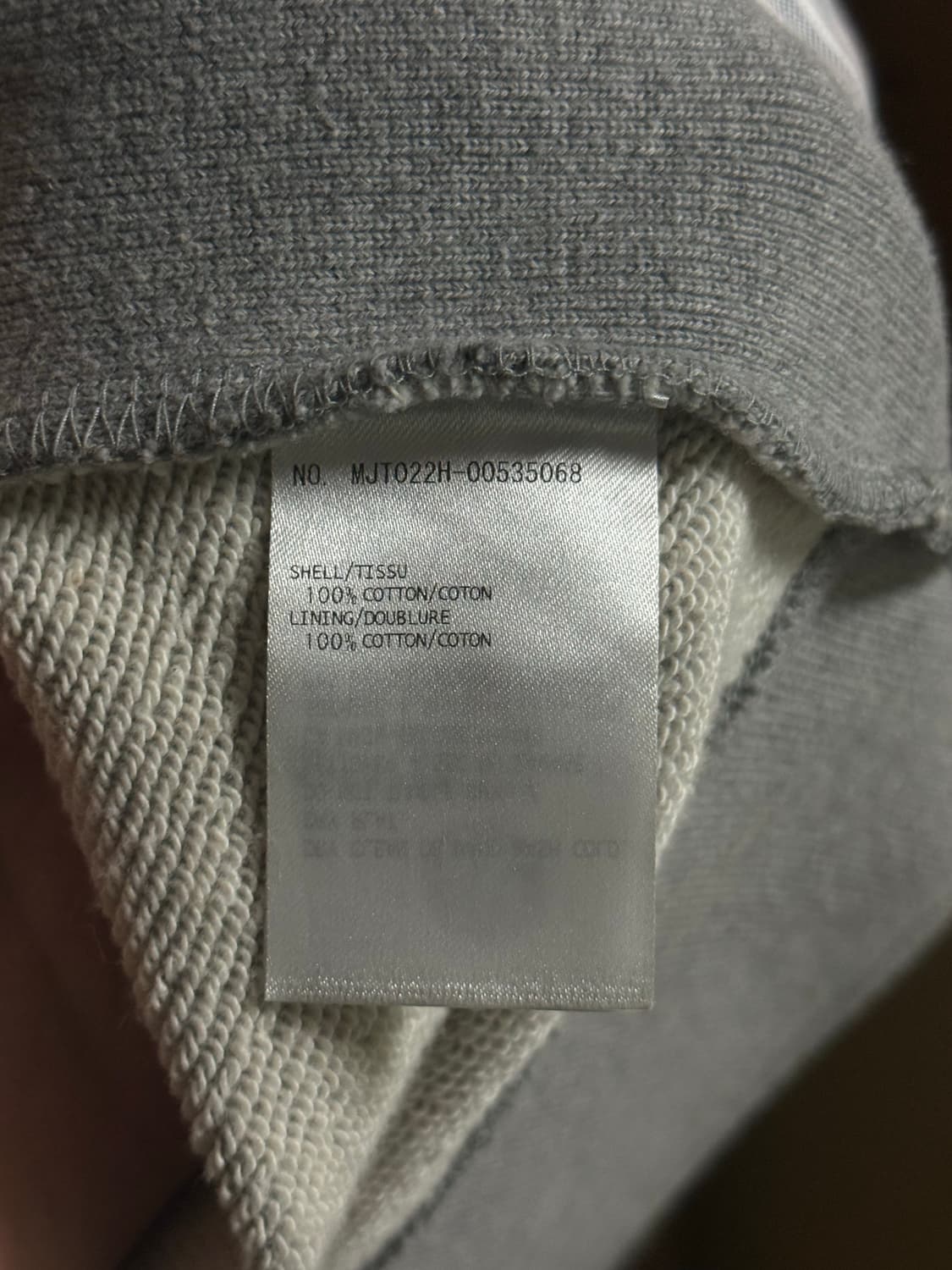 톰브라운 24SS 사선완장 후드집업 그레이  상품이미지9