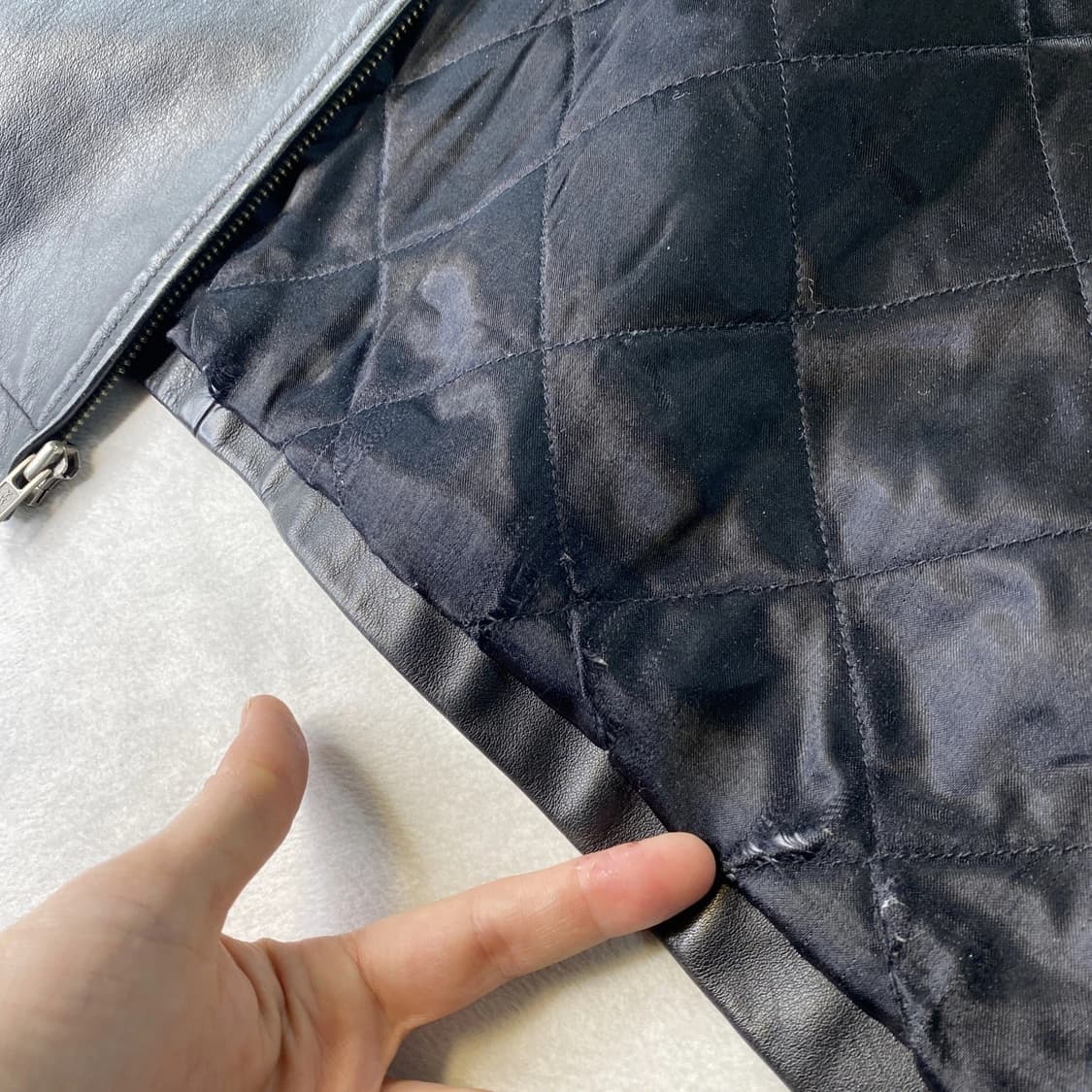 올드 갭 레더 집업 자켓 상품이미지7