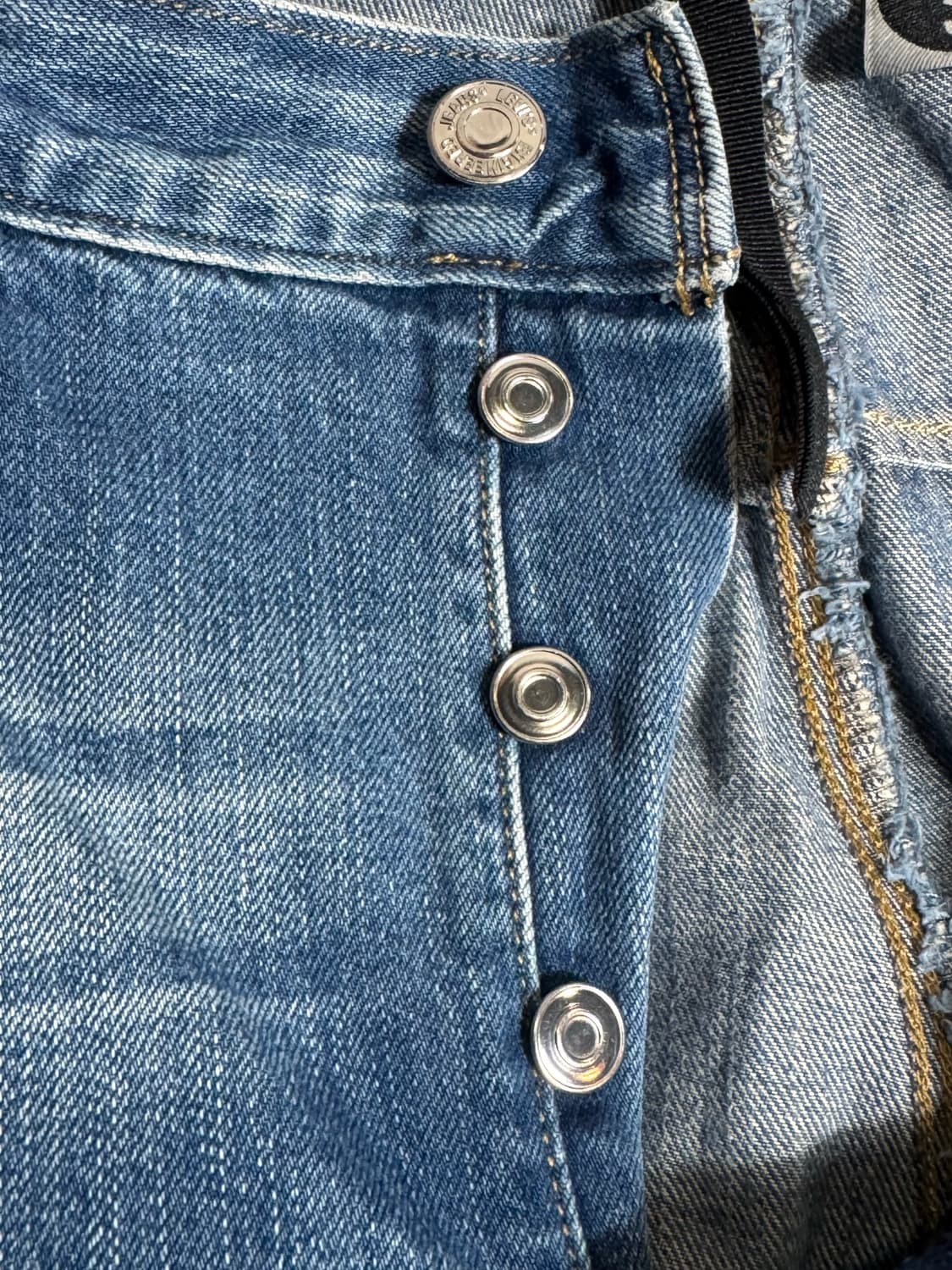 리바이스 엔지니어드 진 10주년 한정판 신치백 연청 데님 청바지 상품이미지8